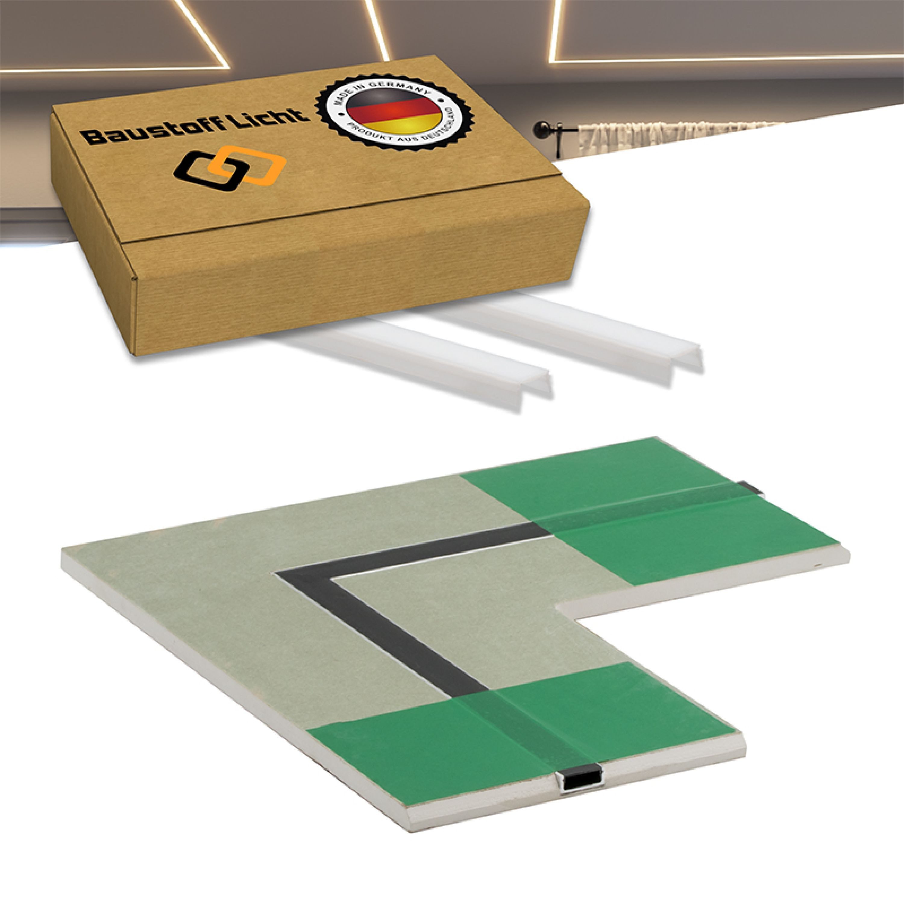 LED-Stripe-Profil flächenbündige Lichtlinien