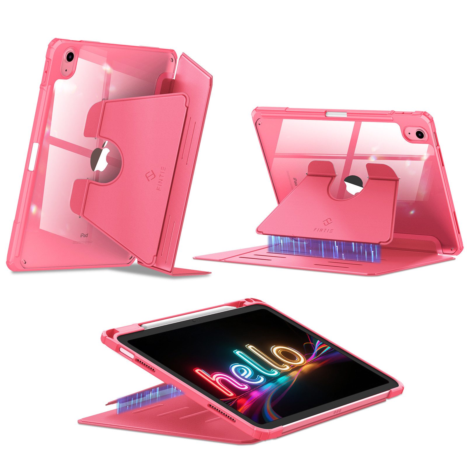 Fintie Tablet-Hülle für iPad (A16) 11. Generation 11 Zoll(2025), iPad 10. Gen 10,9''(2022), Mehrwinkel-Betrachtung, mit Stifthalter, Vertikaler Ständer&Magnetisch