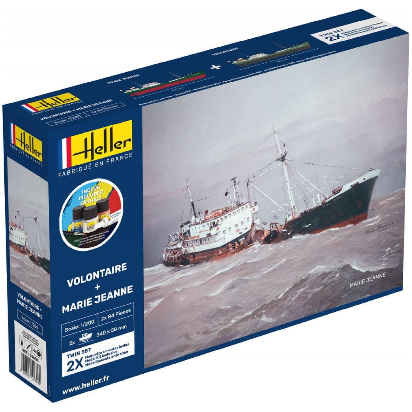 Modellbausatz STARTER KIT VOLONTAIRE + MARIE JEANNE Twinset / 1:200