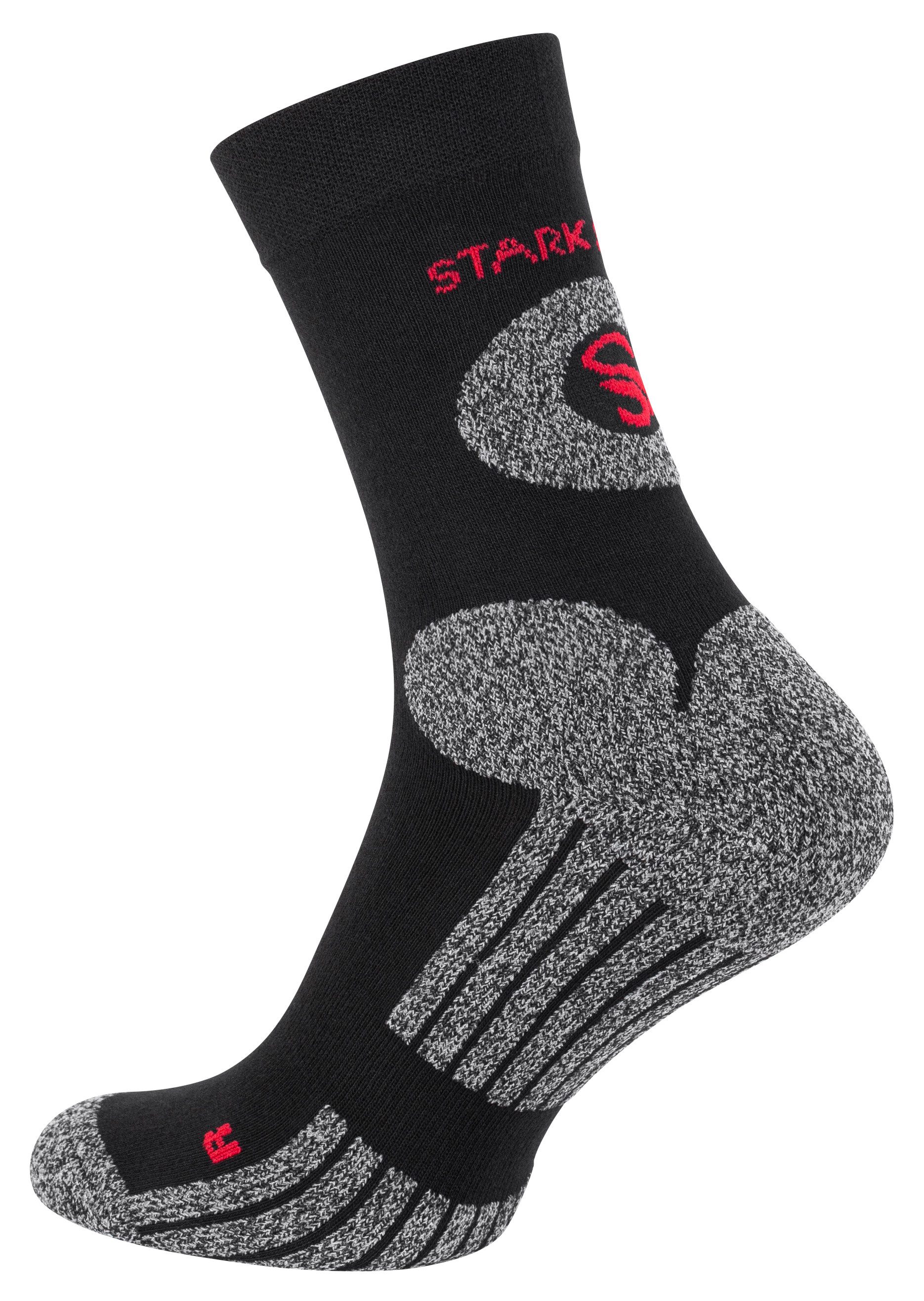 Stark Soul® Wandersocken 2 Paar Wandersocken, Trekking Outdoor Socken - Hiking (2 Paar) eingewebtes Logo