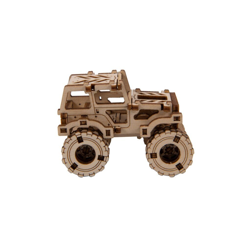 Wooden City Puzzle 3D Puzzle Superschneller Monstertruck Nr.1, Puzzleteile
