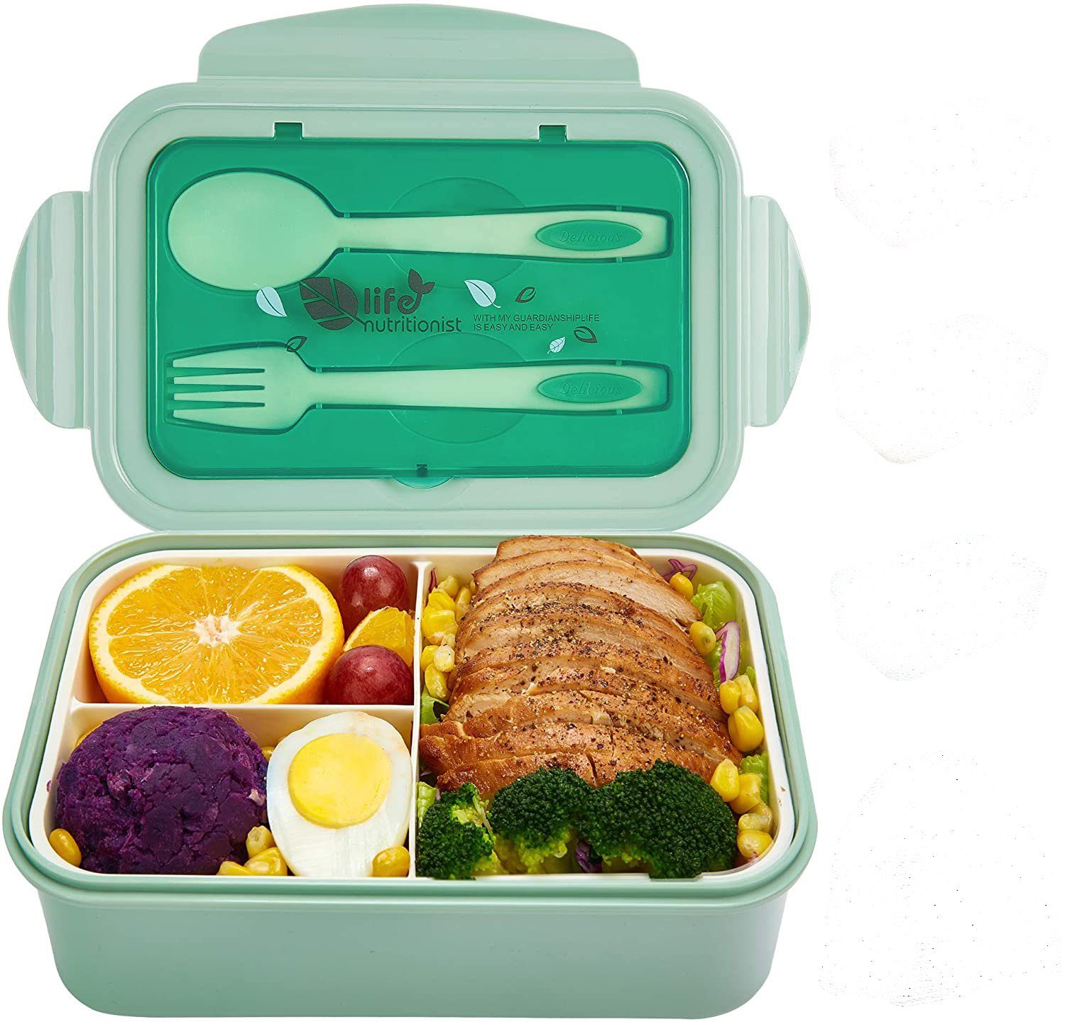 Jormftte Lunchbox Lunchbox für Erwachsene für Erwachsene,luftdichte Lunchbox,Lunchpaket Grün