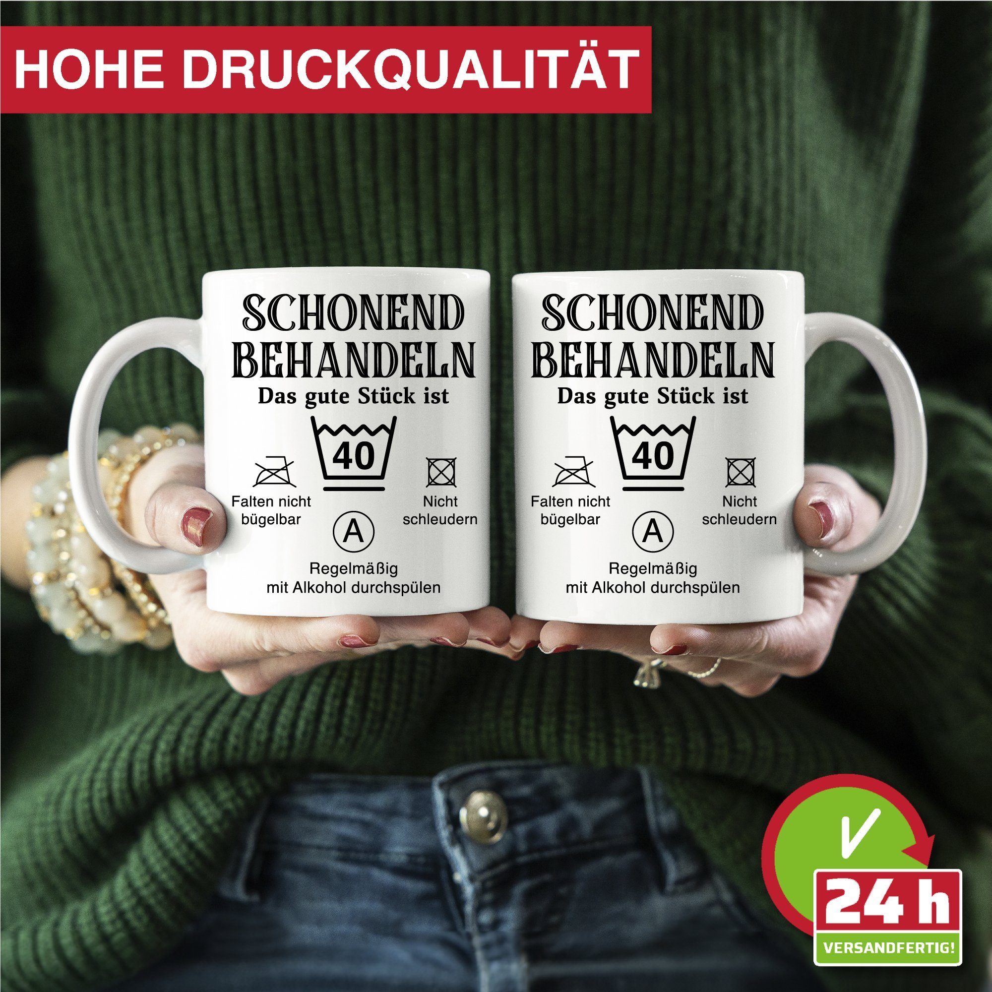 Giftandprint Tasse Runder Geburtstag 30 Geschenk 30er - 90er Geschenkidee Vater Männer, 40-tlg., Inkl. Geschenkbox, beidseitig, 30er Geburtstag, 50er Geburtstag