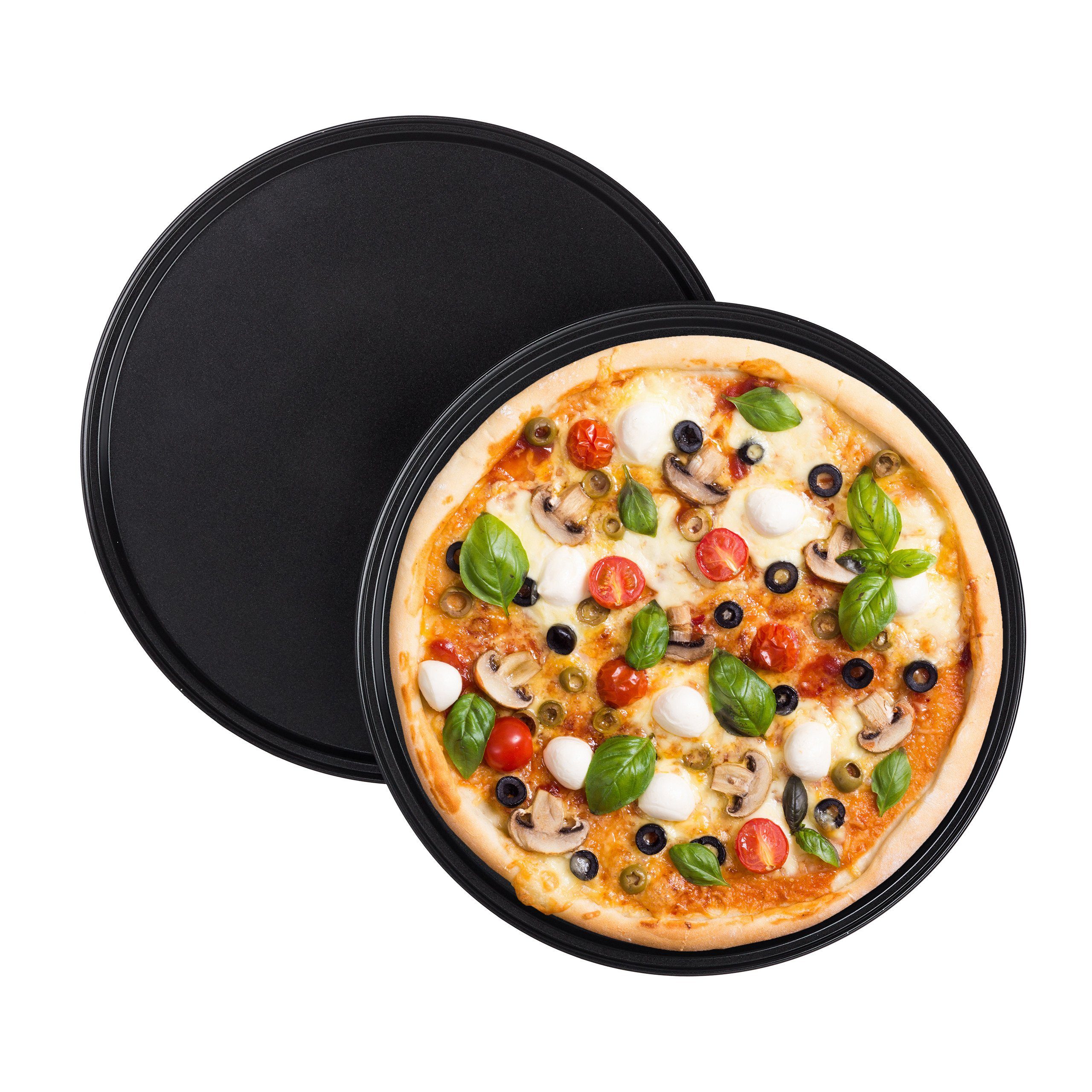 Pizzablech rund 2er Set
