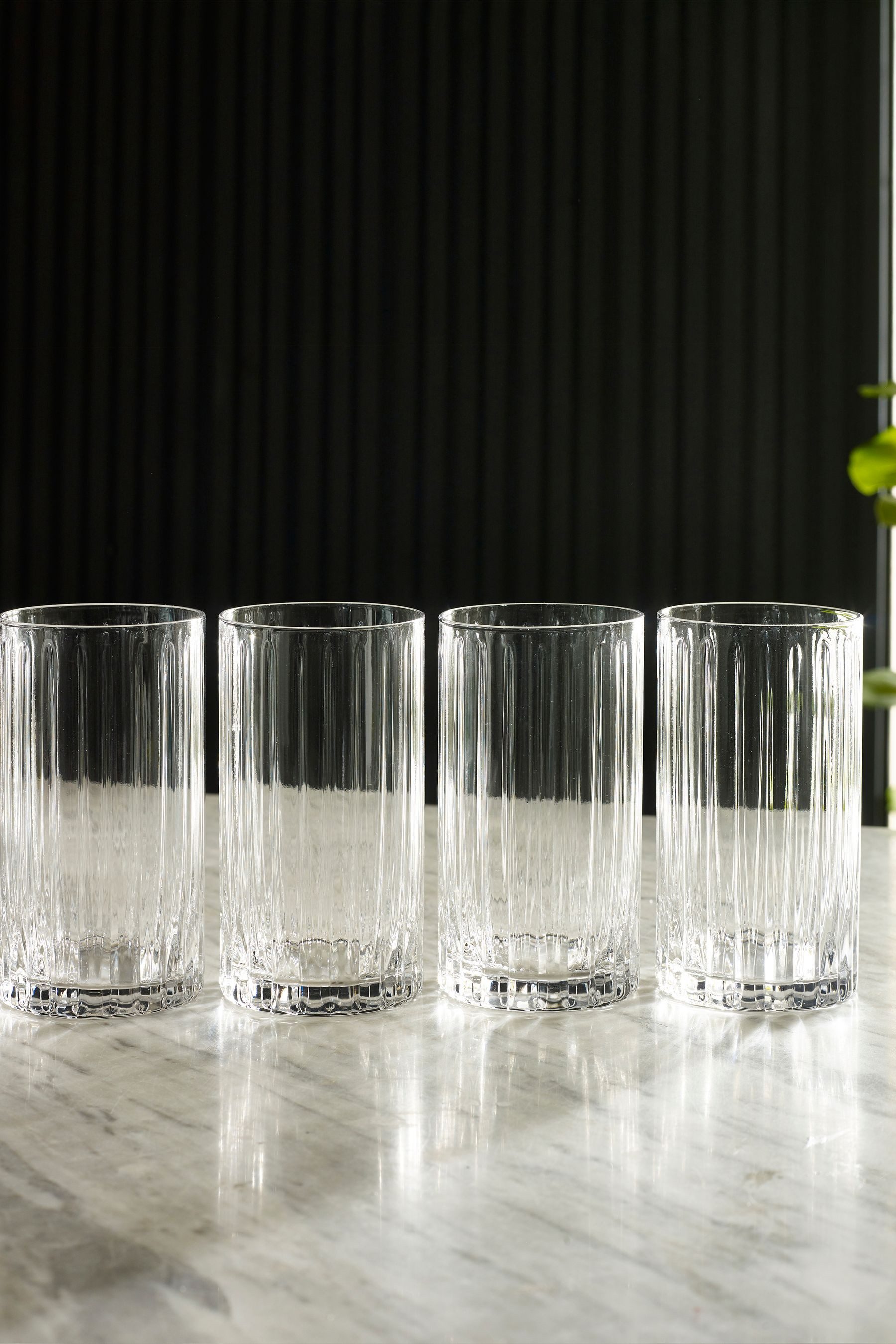 Next Tumbler-Glas Hohe Trinkgläser Collins, 4er-Set, 4-tlg., Glas