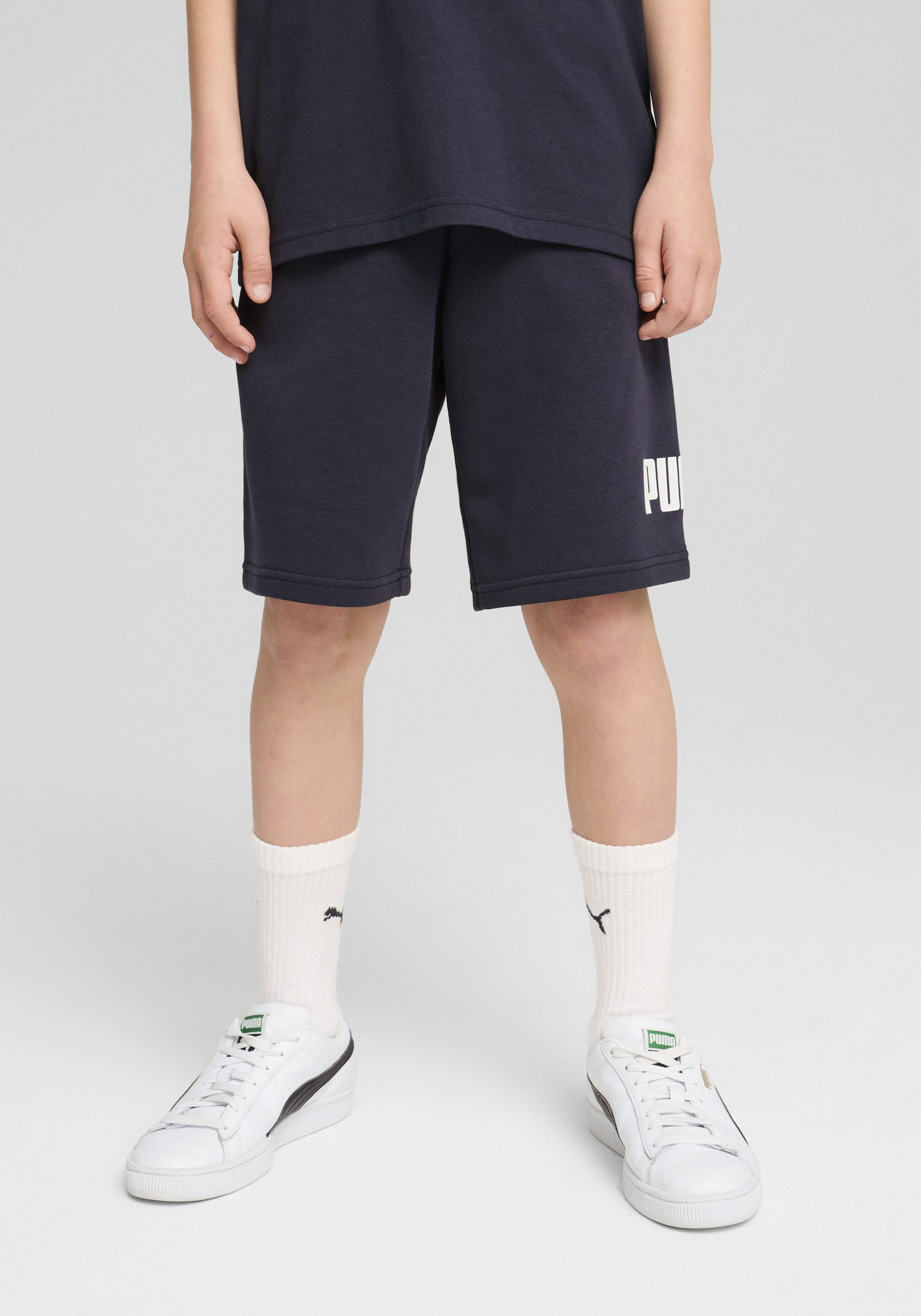 PUMA Trainingsshorts ESS NO. 1 LOGO SHORTS TR B mit Eingrifftaschen, elastischer Bund, für Jugendliche