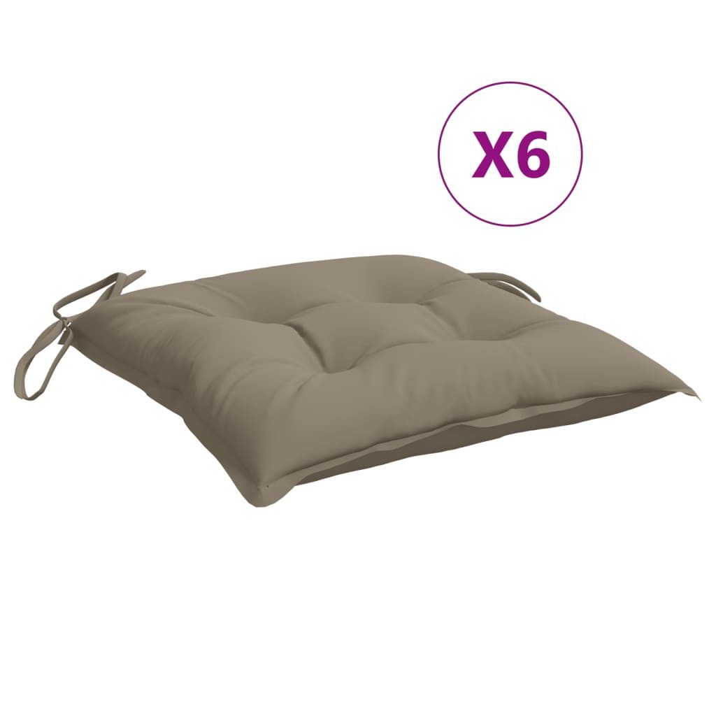 vidaXL Sitzauflage Palettenkissen 6 Stk. Taupe günstig online kaufen