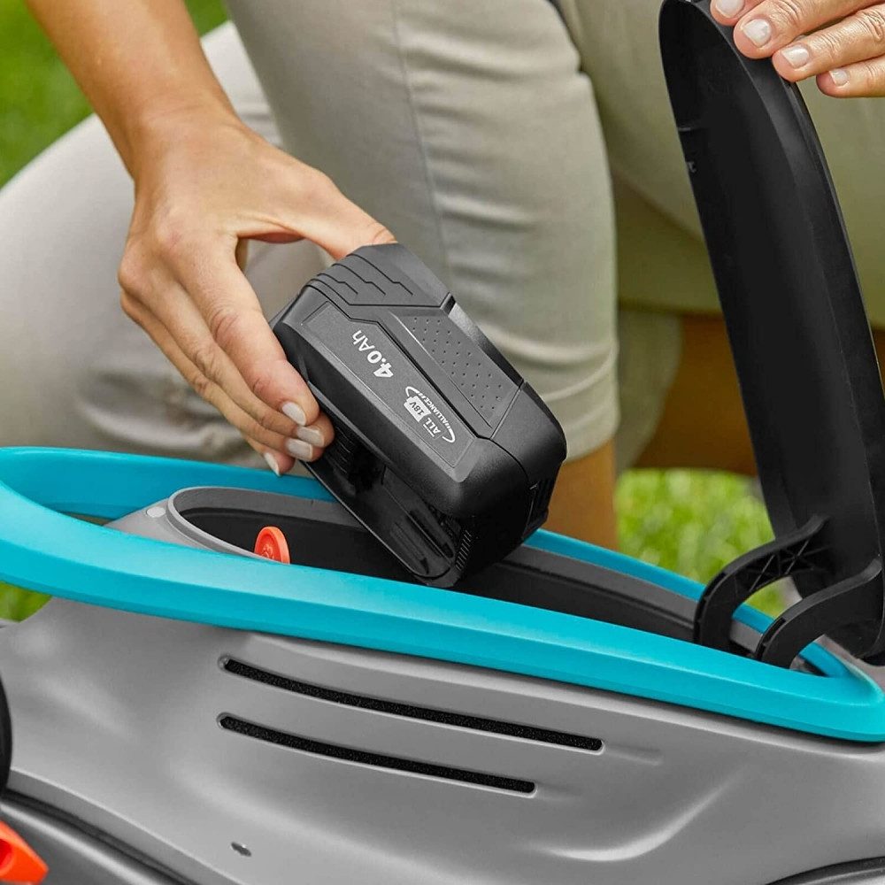 GARDENA Elektrorasenmäher Gardena Akku-Rasenmäher PowerMax 32/18V P4A solo, 32 cm Schnittbreite