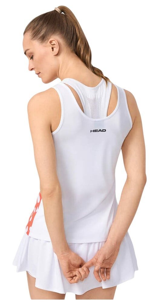 Head Tanktop Tennis-Tank Top Spirit II (feuchtigkeitsabsorbierend) rot/weiss Damen