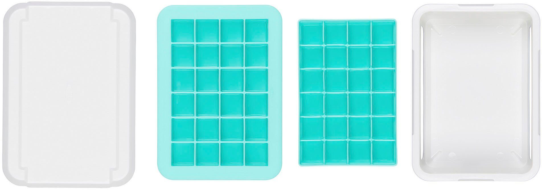 OXO Good Grips Eiswürfelform, auslaufsicher, Deckel, für kleine Eiswürfel