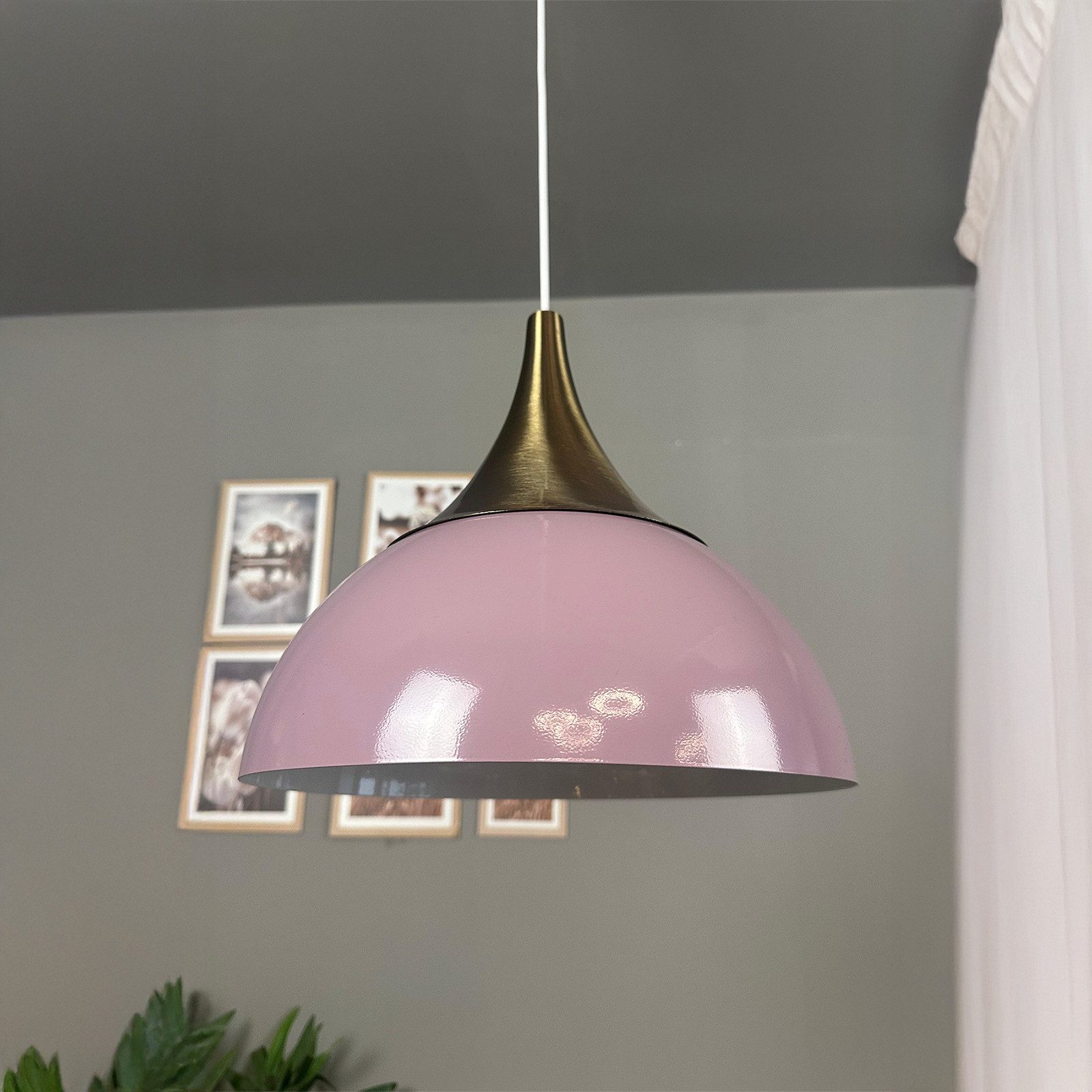 Bamyum Pendelleuchte Pendelleuchte Yimpi Metall Ø30 cm, E27, Moderne Pendelleuchte, ohne Leuchtmittel