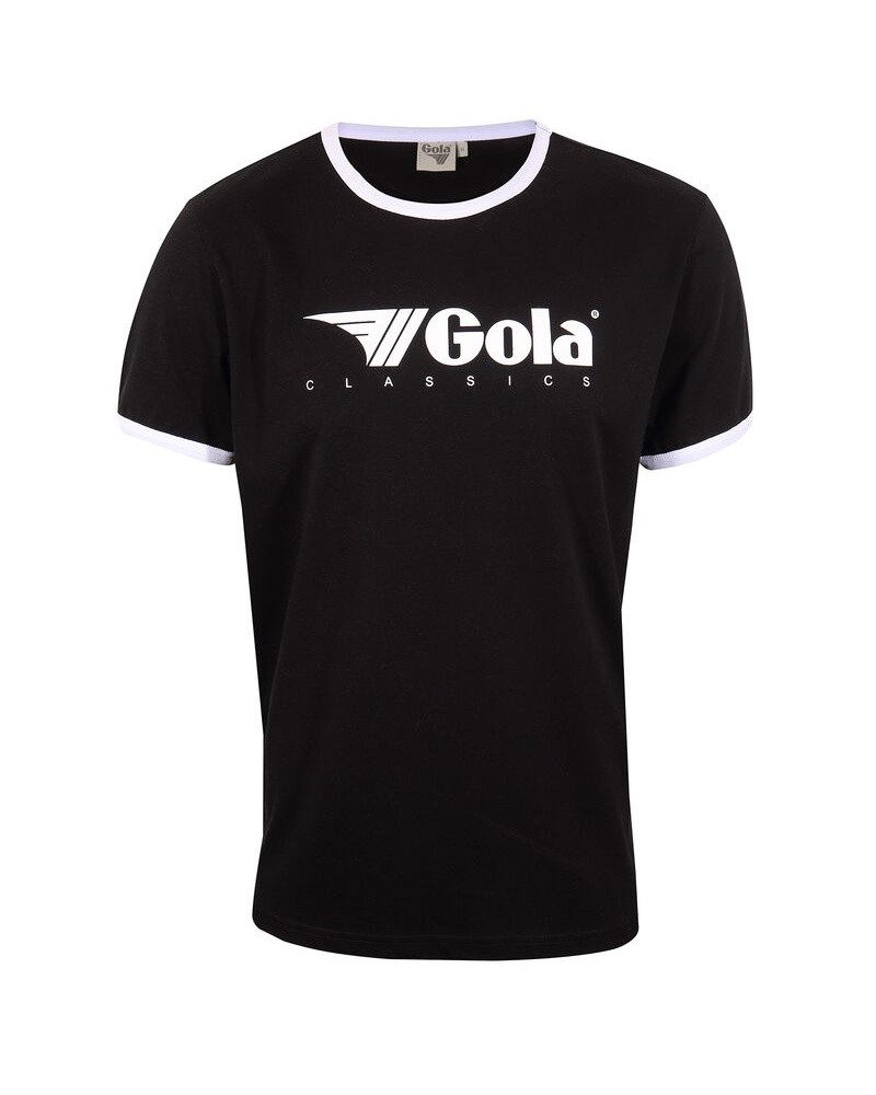 Gola T-Shirt Logo Classics Print Ringer (Baumwolle) schwarz Herren günstig online kaufen