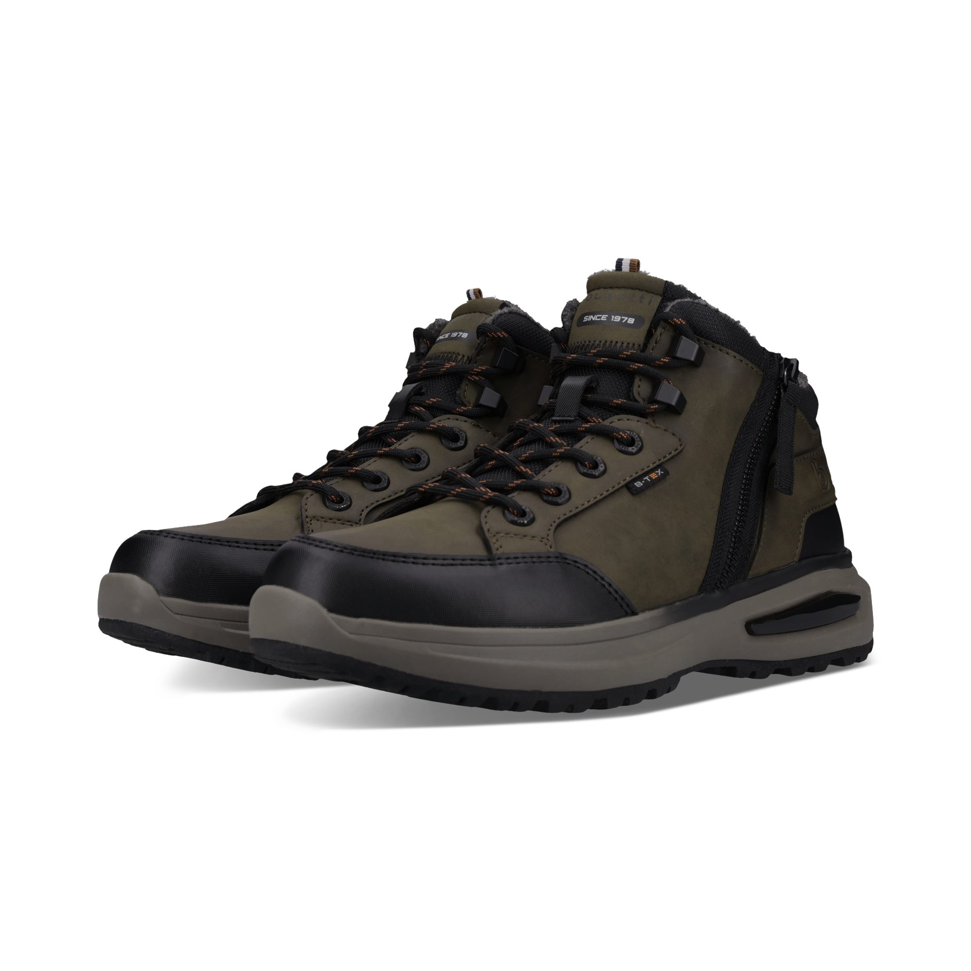 bugatti Schnürboots Freizeitschuh, Sneaker mit Kontrastbesätzen