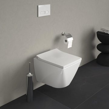 Duravit WC-Sitz DURAVIT Viu WC-Sitz Viu Toilettensitz Absenkautomatik 371x430x44mm, Mit Absenkautomatik