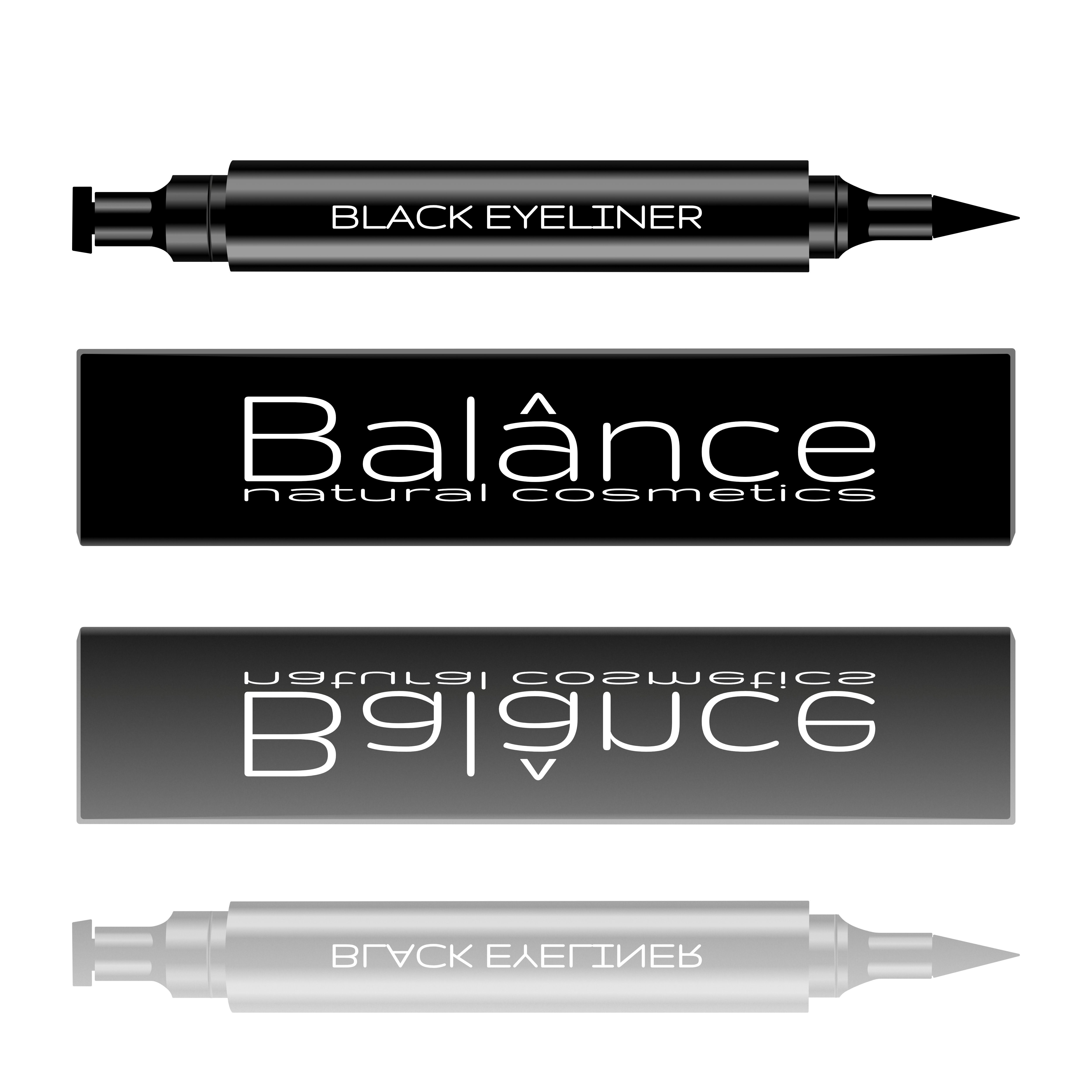 in dreieckiger Eyeliner und 1 Doppelkopf 2 feine Balânce Doppelkopf Katzenaugen-Stempel, wasserfest wasserfest Katzenaugen Eyeliner schwarz Stempel, feiner Eyeliner Spitze/Katzenaugenstempel Doppelkopf schwarz Eyeliner