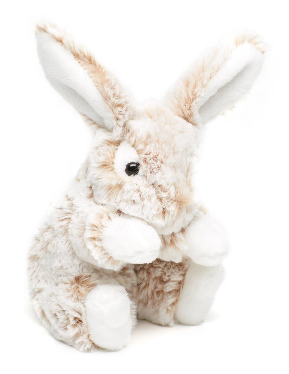 Uni-Toys Kuscheltier Hase mit Schlappohren - verschiedene Fellfarben - 15 cm - Plüschtier, zu 100 % recyceltes Füllmaterial