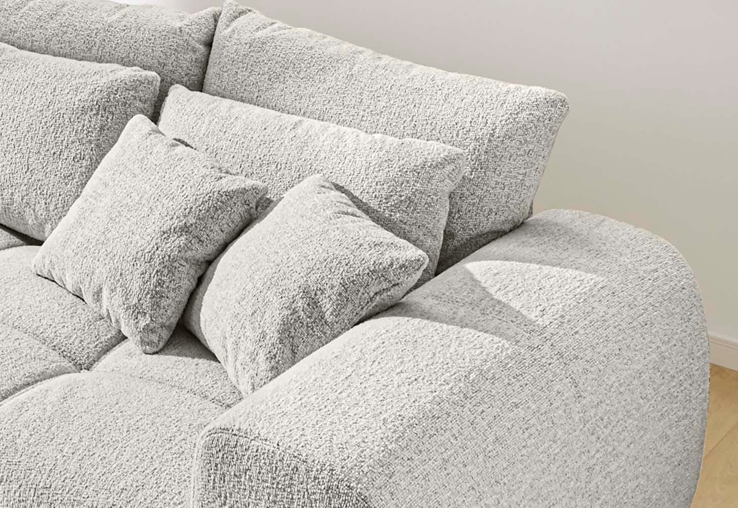 Jockenhöfer Gruppe Big-Sofa Moldau, B. 306 cm, mit Federkernpolsterung, Liegefläche 120x240 cm, Mega-Sofa im XXL-Format, Federkern, 12 Kissen