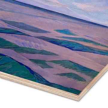 Posterlounge Holzbild Piet Mondrian, Dünenlandschaft, Malerei