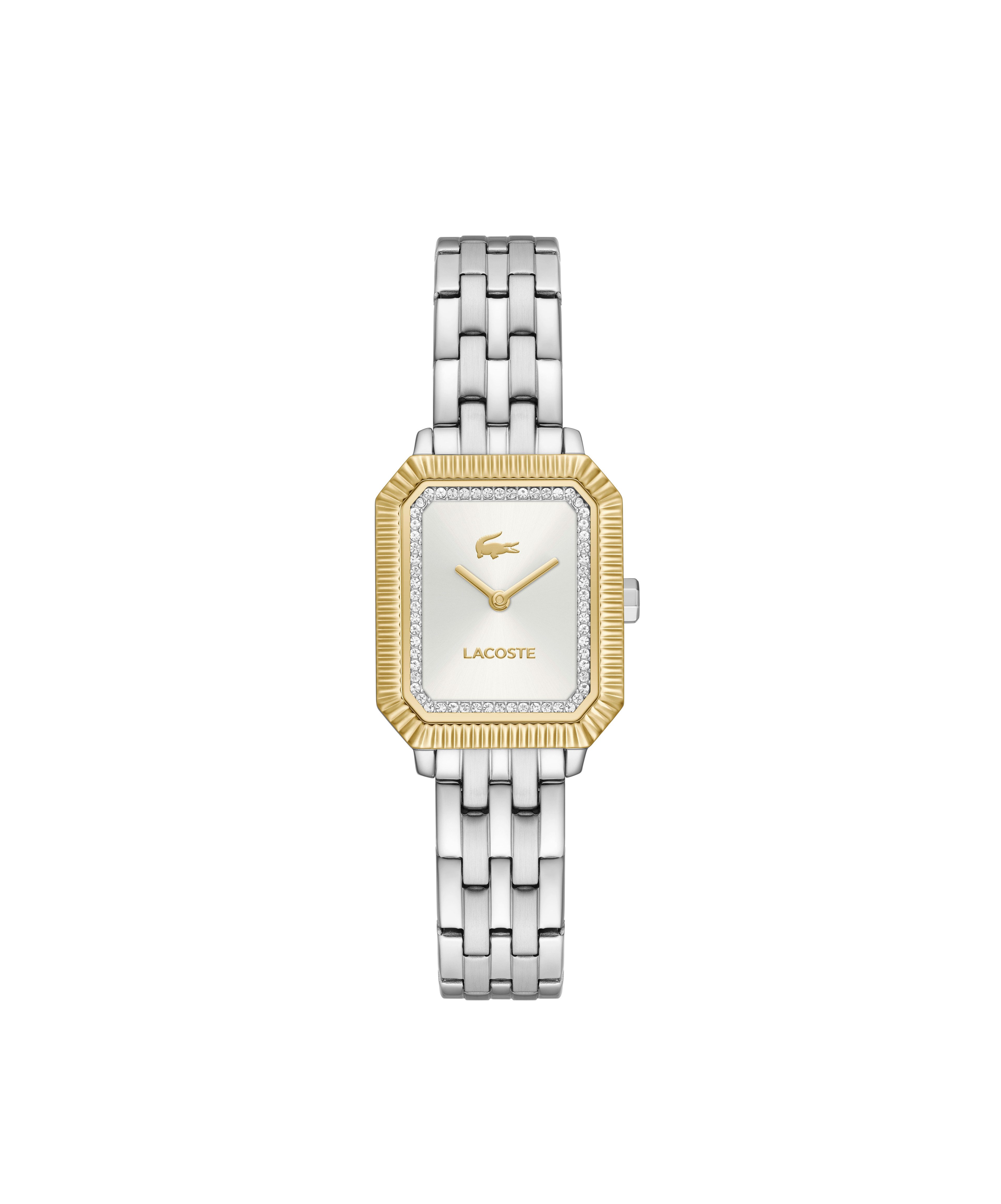 Lacoste Quarzuhr LACOSTE PARISIENNE 2001518, Armbanduhr, Damenuhr, Edelstahlarmband, analog, Glaskristalle