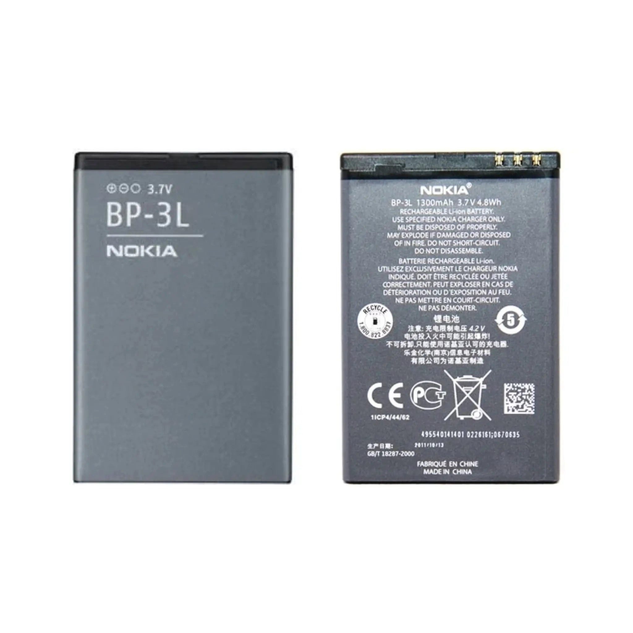 Nokia Akku BP-3L Li-Ion 3.7 Volt 1300 mAh Handy-Akku 1300 mAh