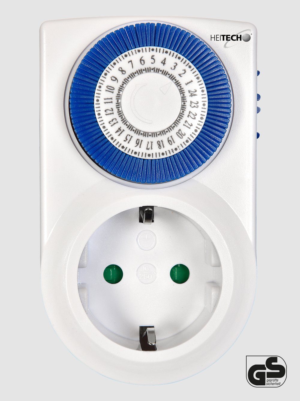 Zeitschaltuhr HEITECH Mini-Timer mit Kindersicherung, Zeitschaltuhr