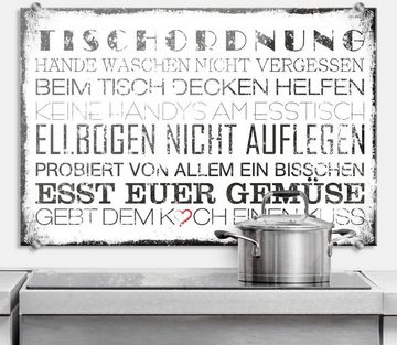 Wall-Art Herd-Abdeckplatte Spritzschutz Küche Tischordnung, Glas, (1 tlg), Herd Waschbecken Wandschutz