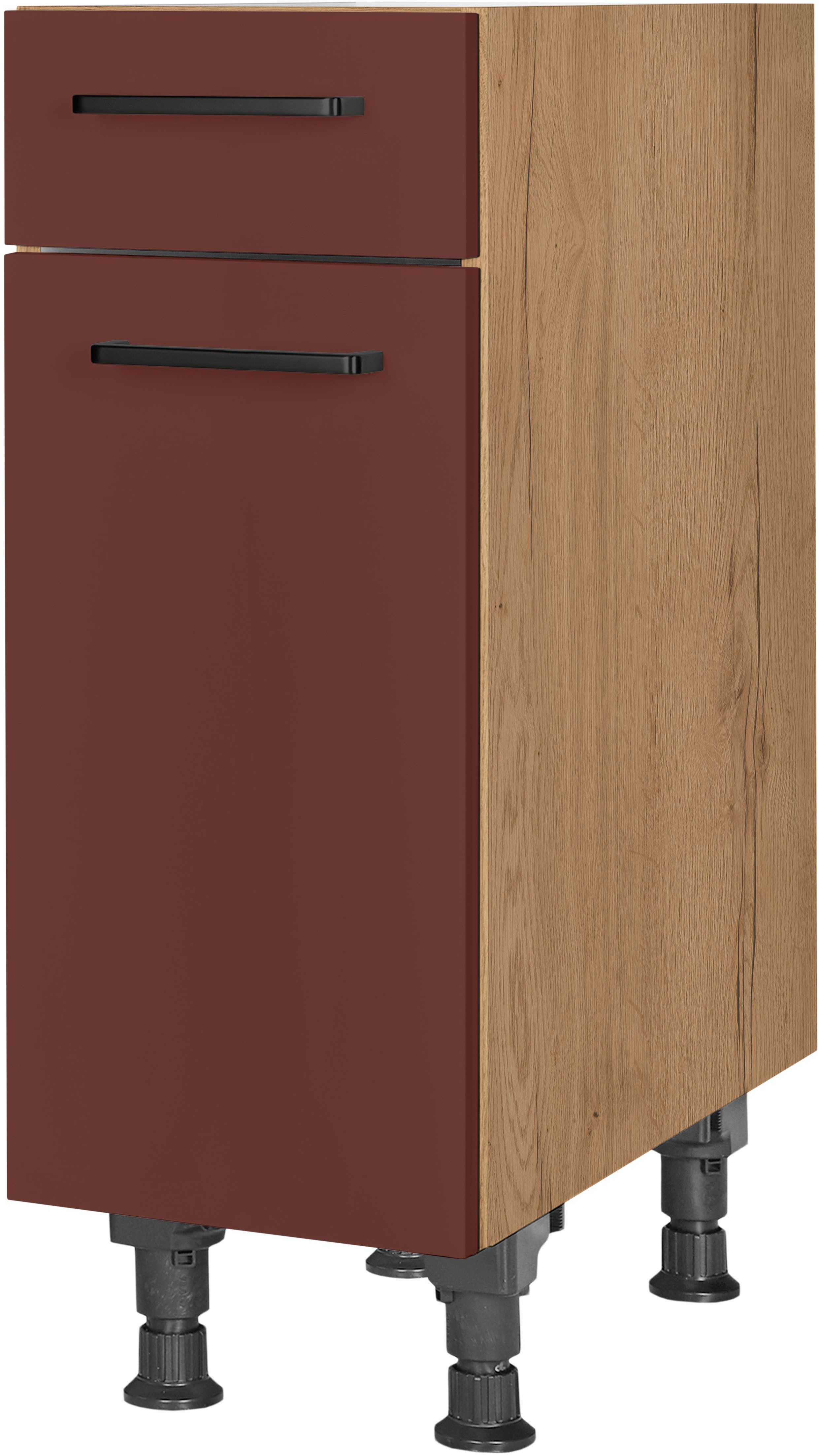 nobilia® Unterschrank "Easytouch", Ausrichtung wählb., vormontiert, in den Breiten 30, 45 & 60 cm Breite, mit höhenverstellbaren Sockelfüßen, vormontiert