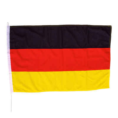 netFlags Flagge Deutschland Schiffsflagge mit 160 g/qm Stoffgewicht, netFlags - Die langlebigsten Flaggen am Markt.