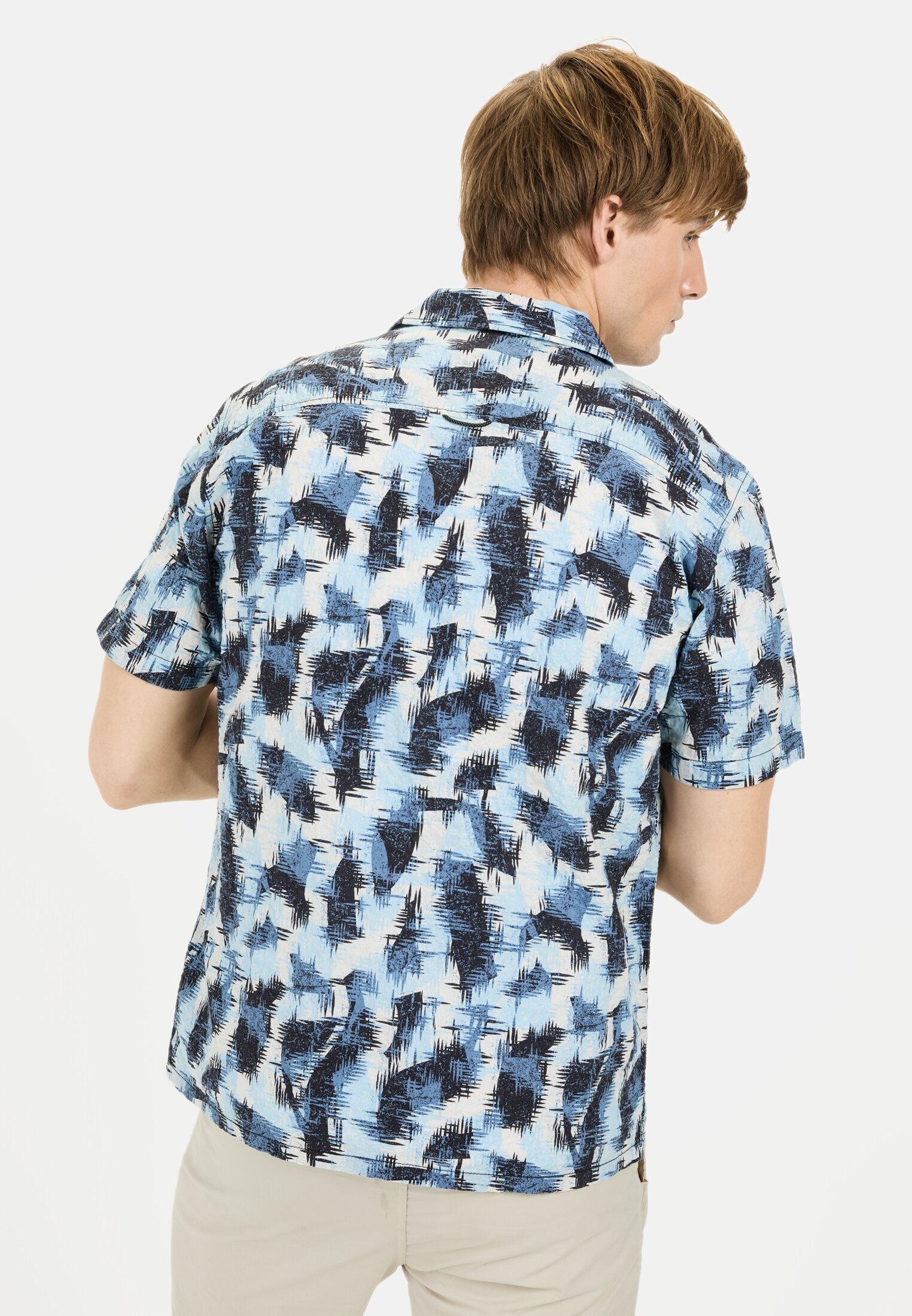 camel active Kurzarmhemd mit Resort-Kragen Kurzarm Resortkragen Resortkrage günstig online kaufen