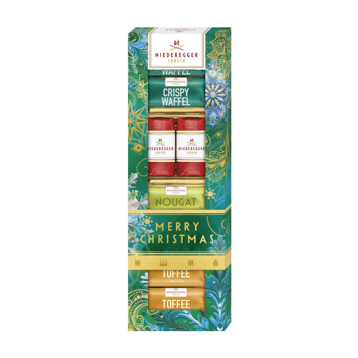 Niederegger Schokolade, Niederegger Meister-Selektion Merry Christmas Packung 100g