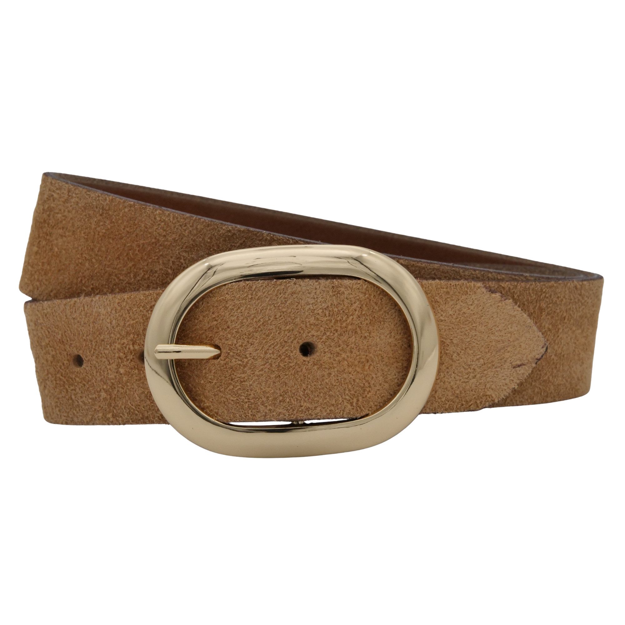 Ledergürtel AnnaMatoni Damen Ledergürtel in hochwertigem Velour Leder 4cm