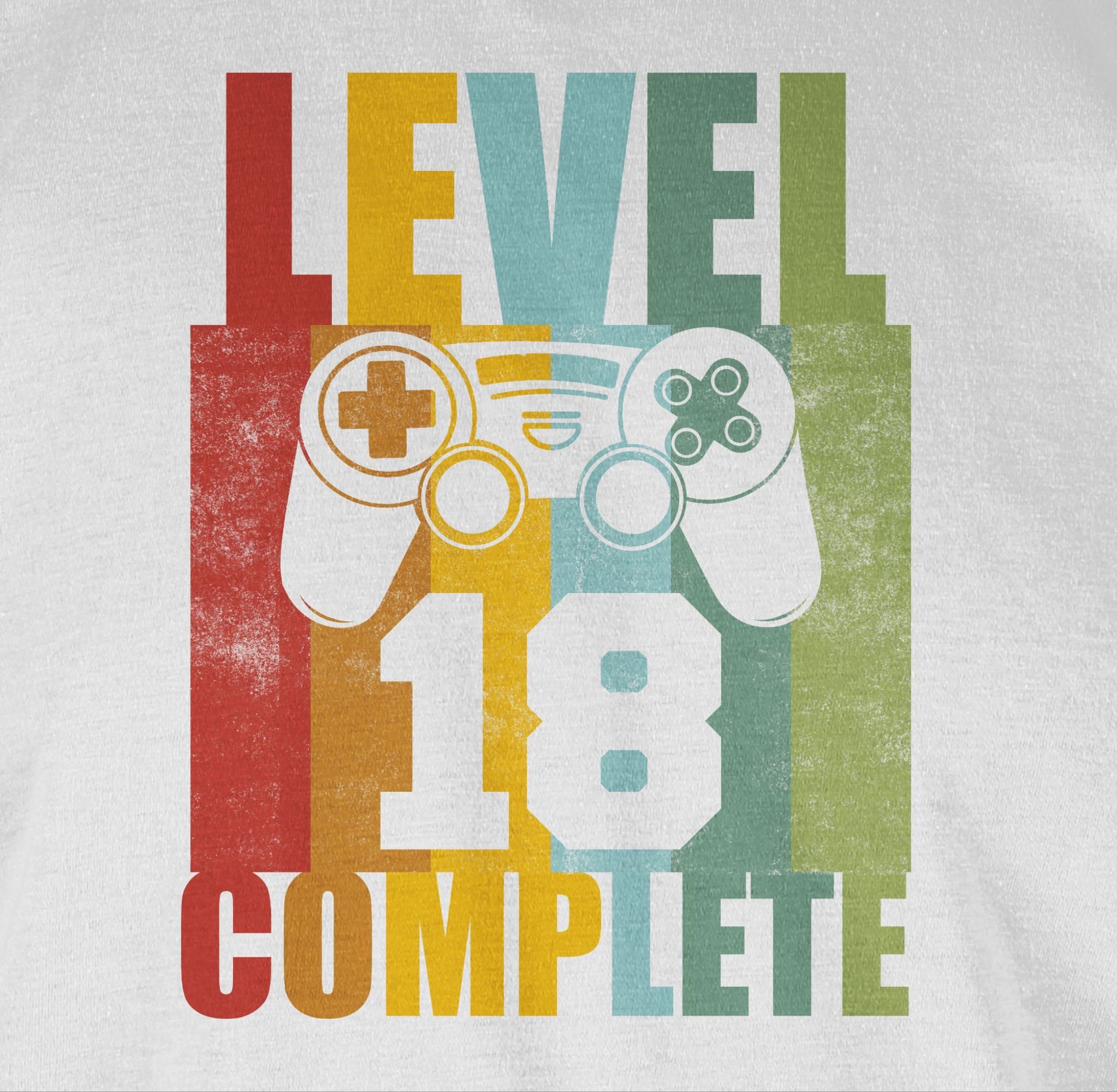 Shirtracer T-Shirt Level Eighteen complete Vintage 18. Geburtstag