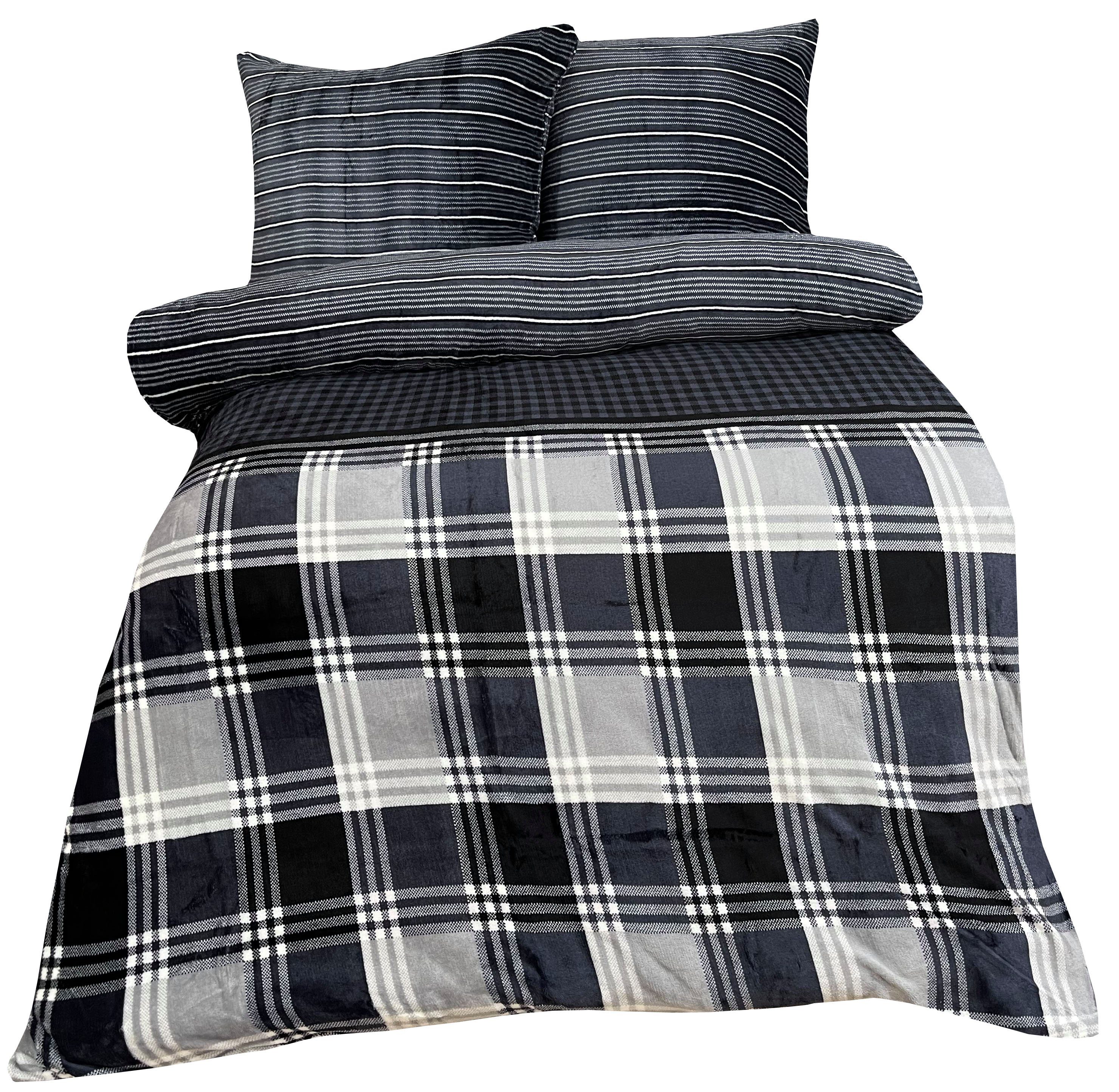 Leonado Vicenti Bettwäsche Winter Teddy Plüsch, Fleece, 3 teilig, Flauschig günstig online kaufen