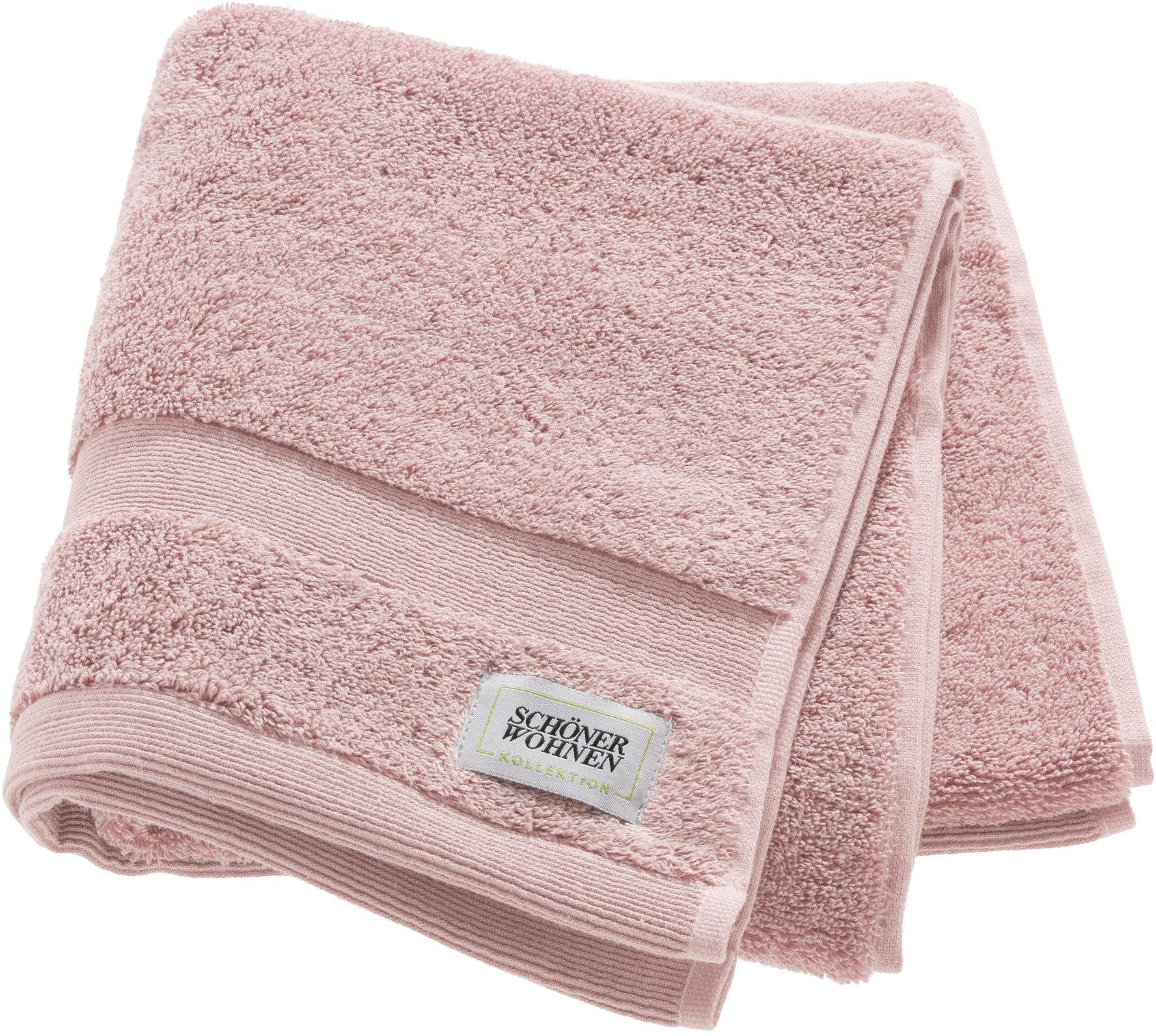 WOHNEN-Kollektion Frotteevelours schnell rosa trocknende Cuddly, Airtouch-Qualität SCHÖNER Handtücher (2-St),