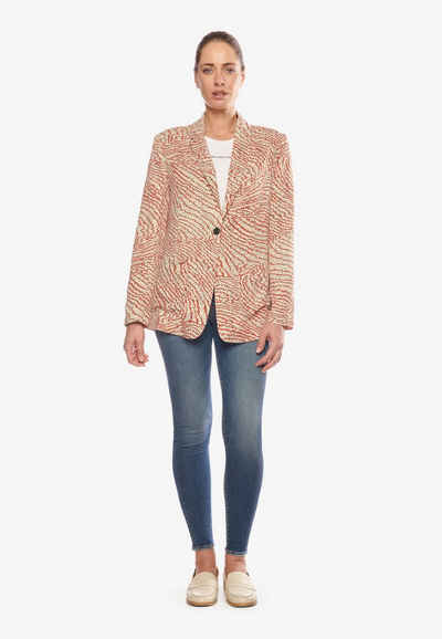 Le Temps Des Cerises Jackenblazer mit trendigem Allover-Muster