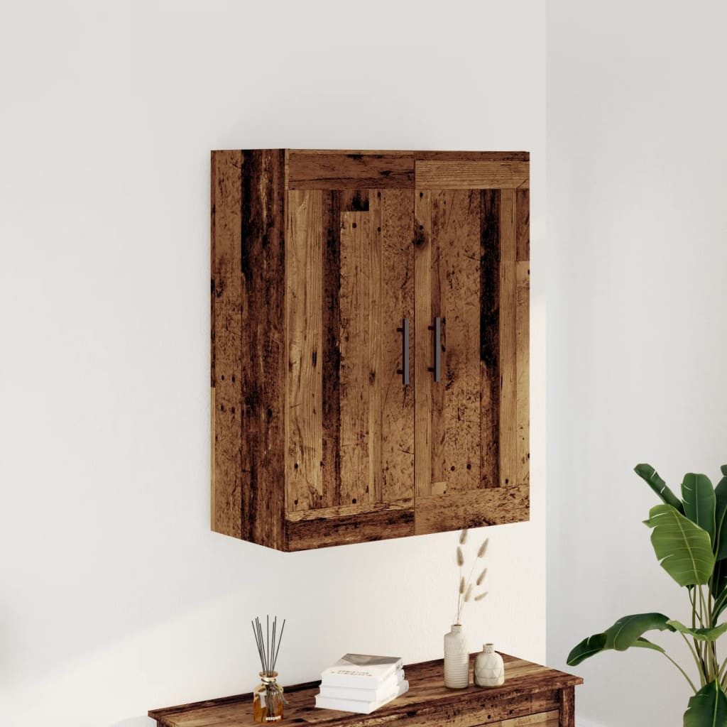 vidaXL Hängeschrank Wandschrank Altholz-Optik 69,5x34x90 cm Holzwerkstoff (1-St)