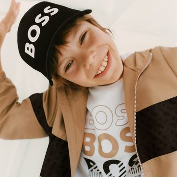 BOSS T-Shirt Boss Kids T-Shirt weiß mit großem Logoprint, Gr. 8-16 Jahre