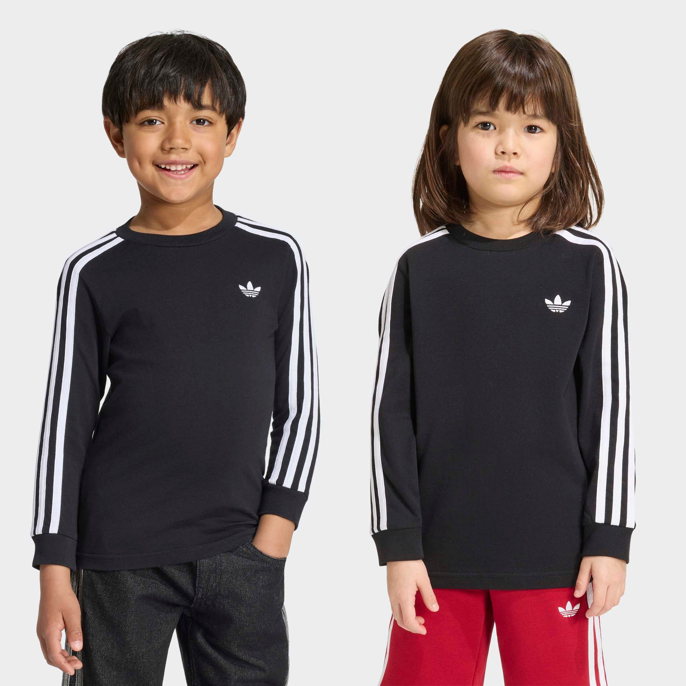 adidas Originals Langarmshirt 3 STRIPE LS für Kinder, sportlicher Stil, ohne Verschluss, aus Baumwolle