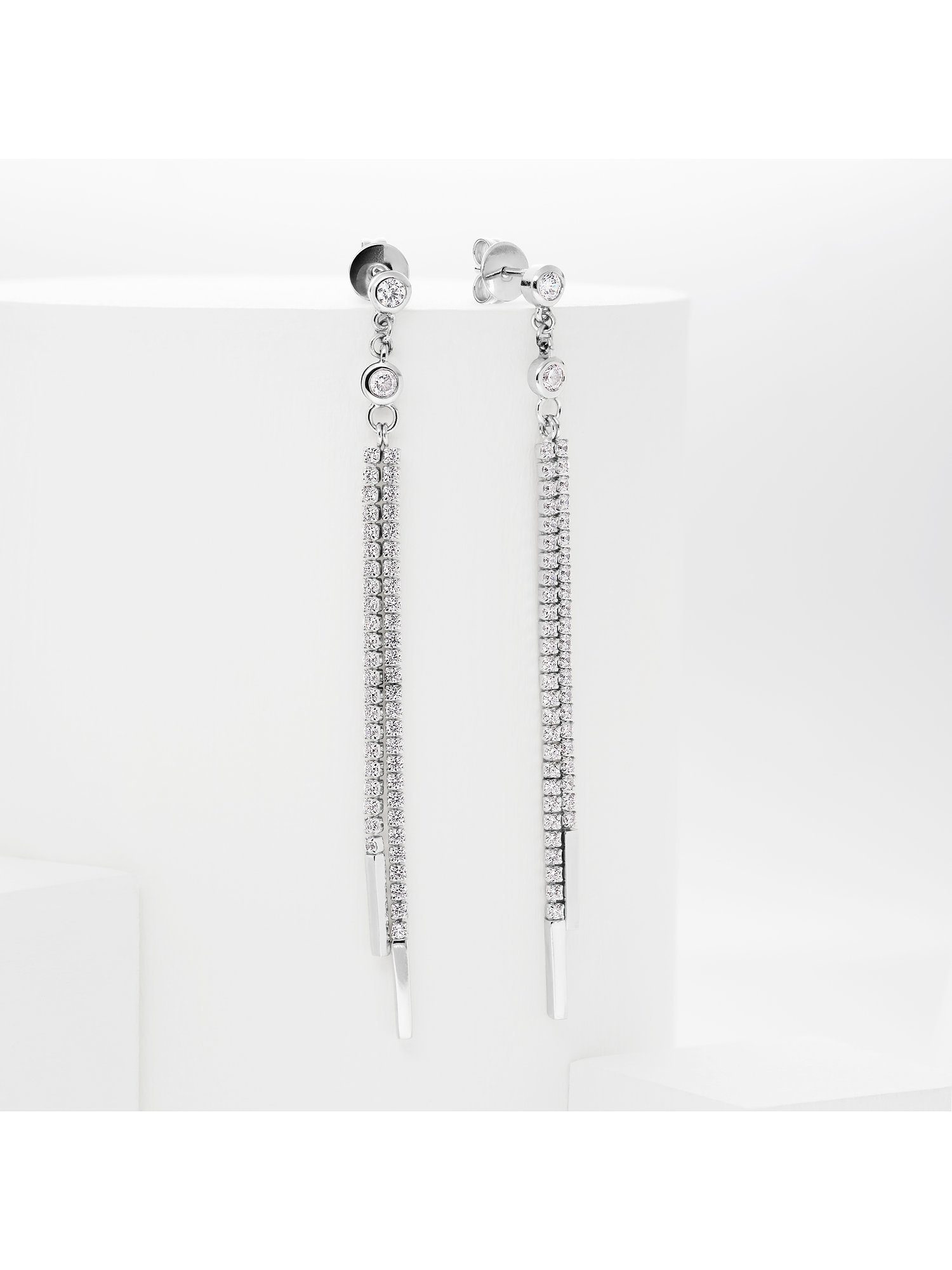 JETTE Paar Ohrhänger JETTE Damen-Ohrhänger 925er Silber 98 Zirkonia günstig online kaufen