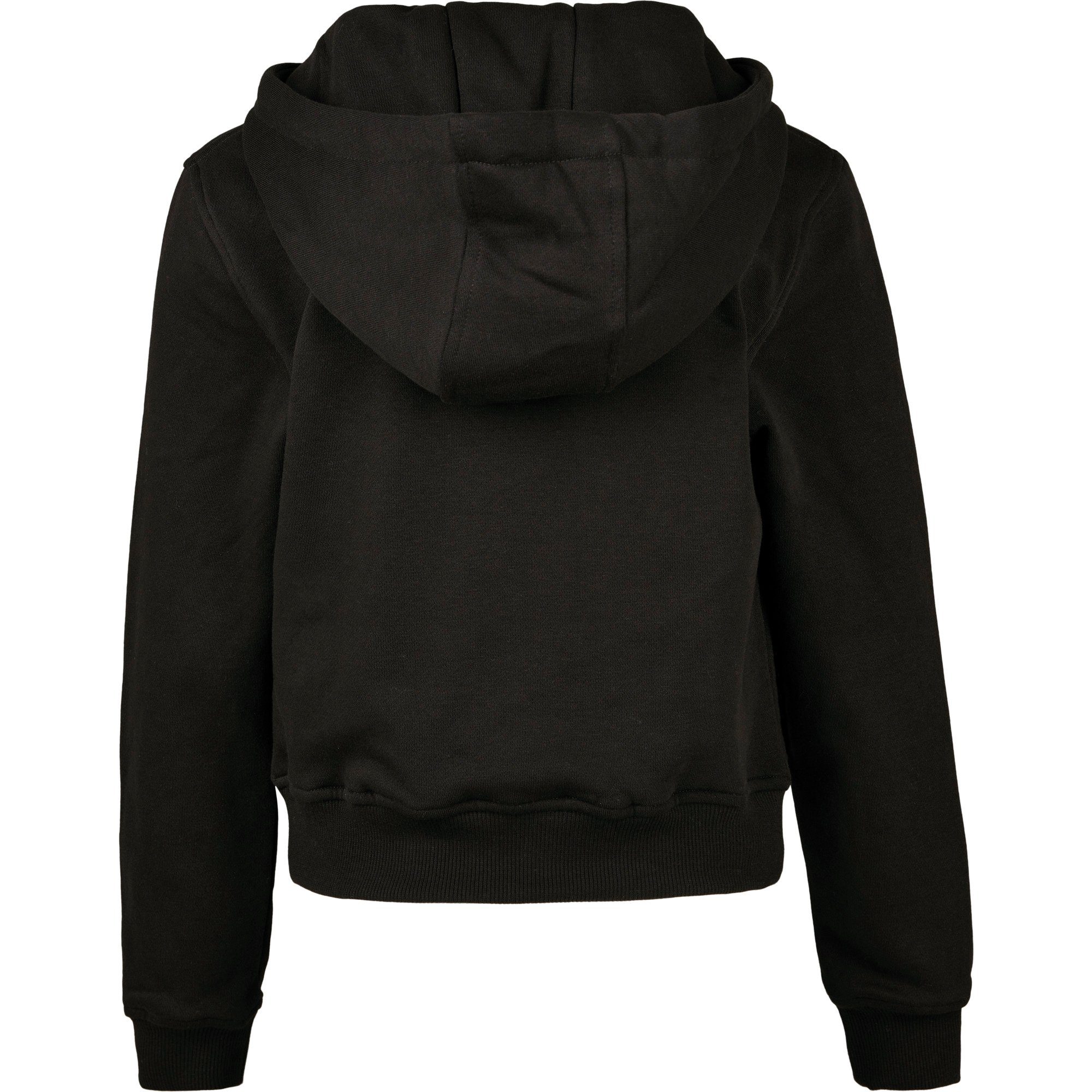 Sport Sweater Build Your Brand Kapuzensweatshirt modischer bauchfreier Kapuzen Hoody / Cropped Sweatshirt für Mädchen bis Größe 