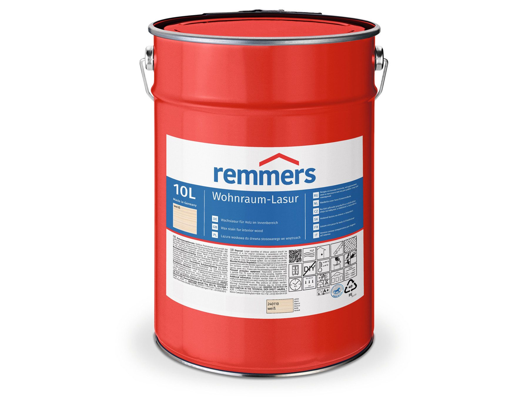 Remmers Holzschutzlasur Wohnraum-Lasur farblos 10 Liter