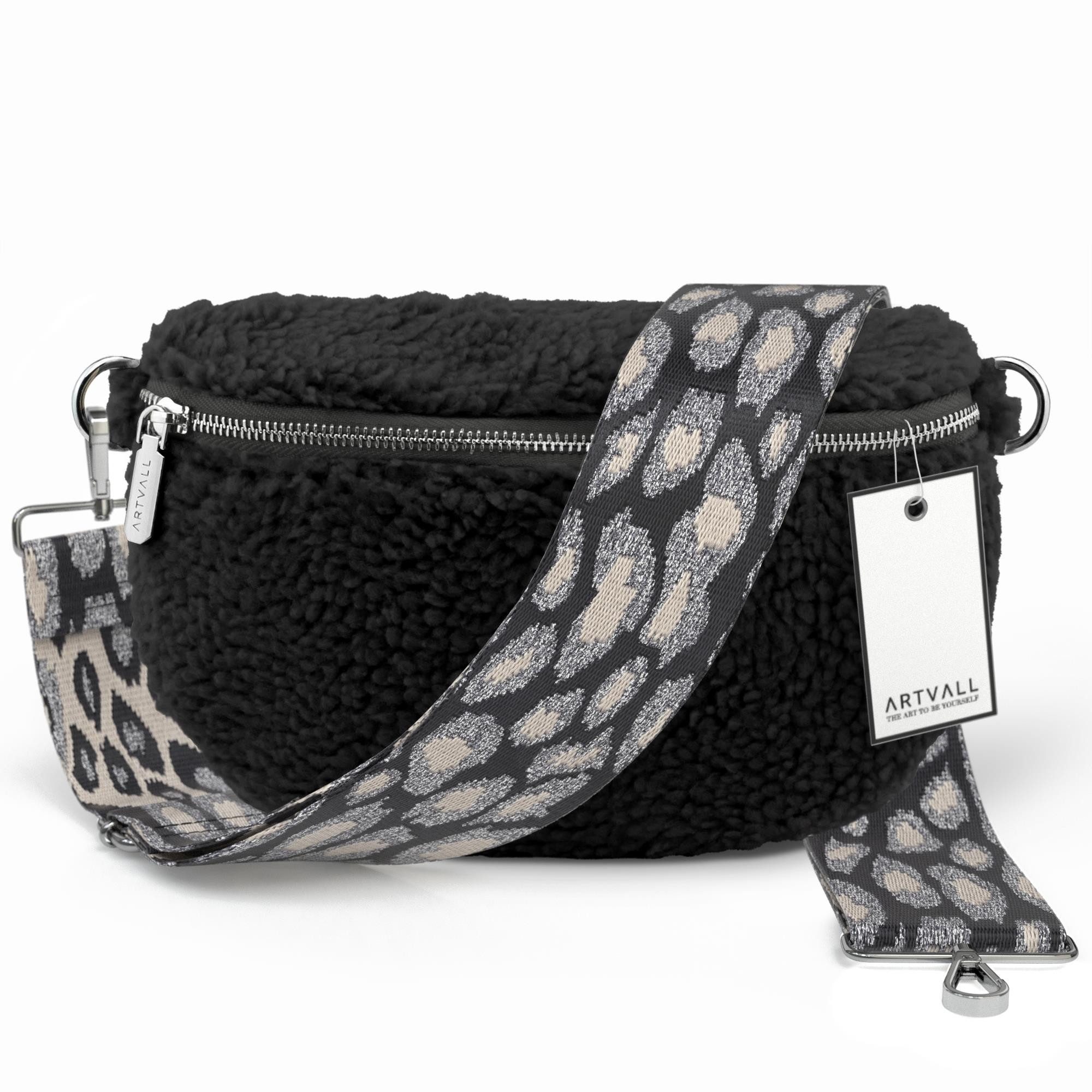ARTVALL Umhängetasche Teddy Handtasche Brusttasche Crossbody Bag Schwarz (T günstig online kaufen