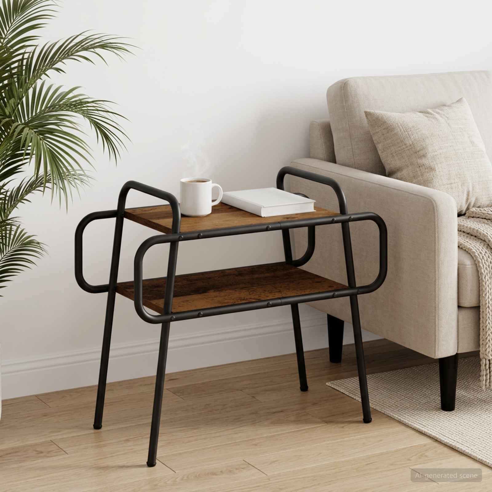 vidaXL Couchtisch Couchtisch Altholz 60 x 30 x 51 cm Holzwerkstoff (1-St)