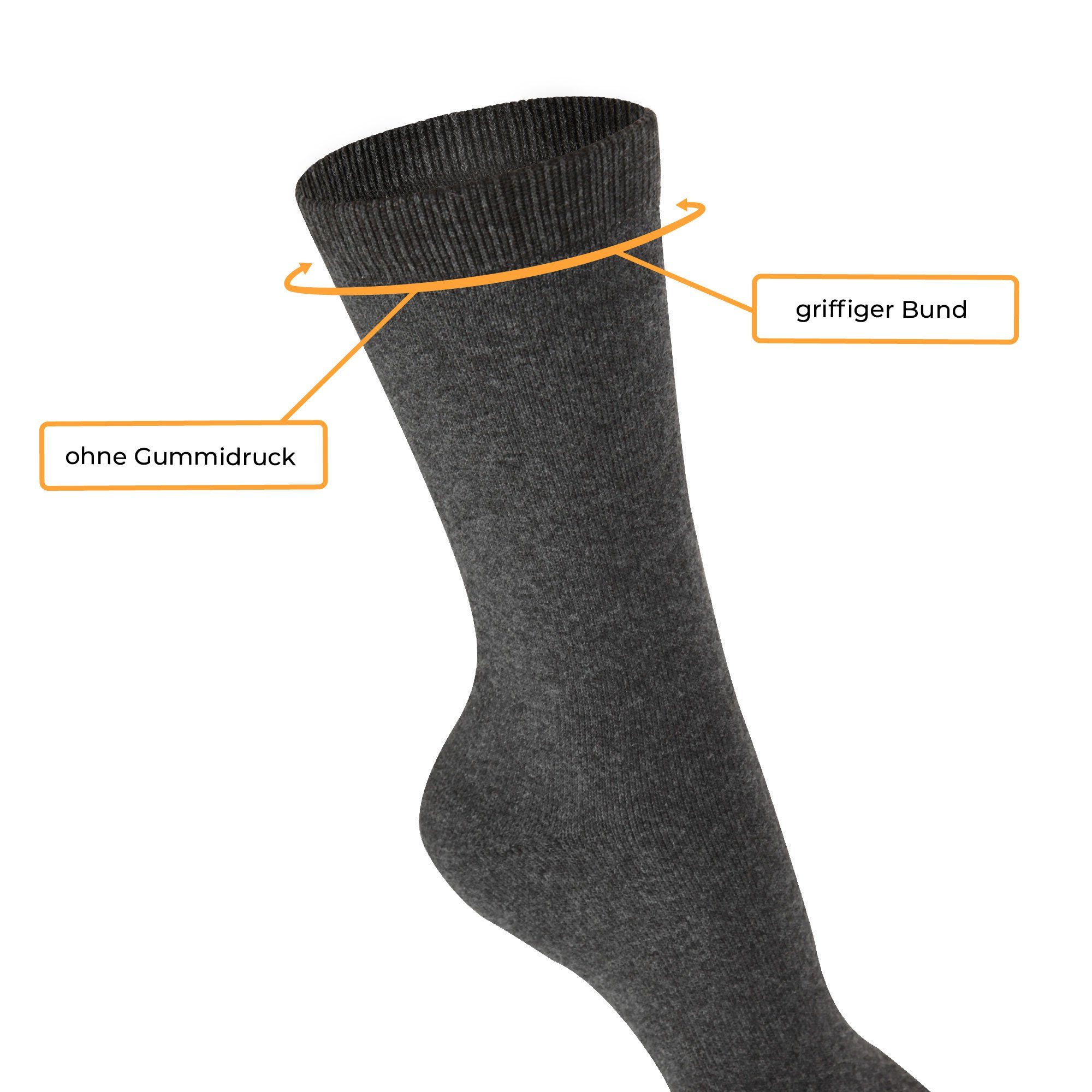 hemmy Fashion Thermosocken Frosty warme Kuschelsocken (Set, 3-Paar) Herren Thermo Socken, Klassische Baumwollsocken Atmungsaktiv Frottee