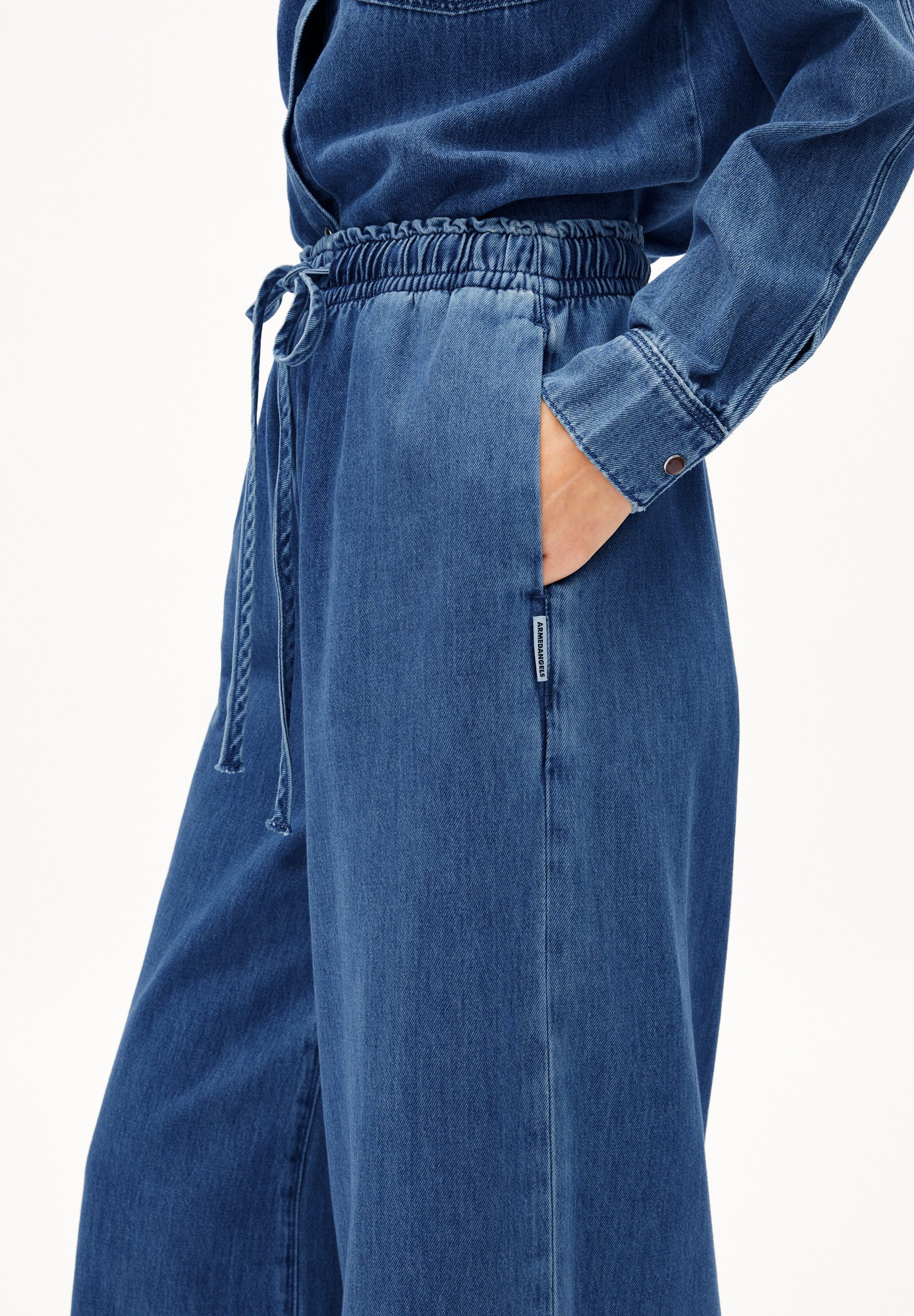 Armedangels Stoffhose KELAANI Denimhose aus Bio-Baumwolle (Mid waist, Loose Fit)