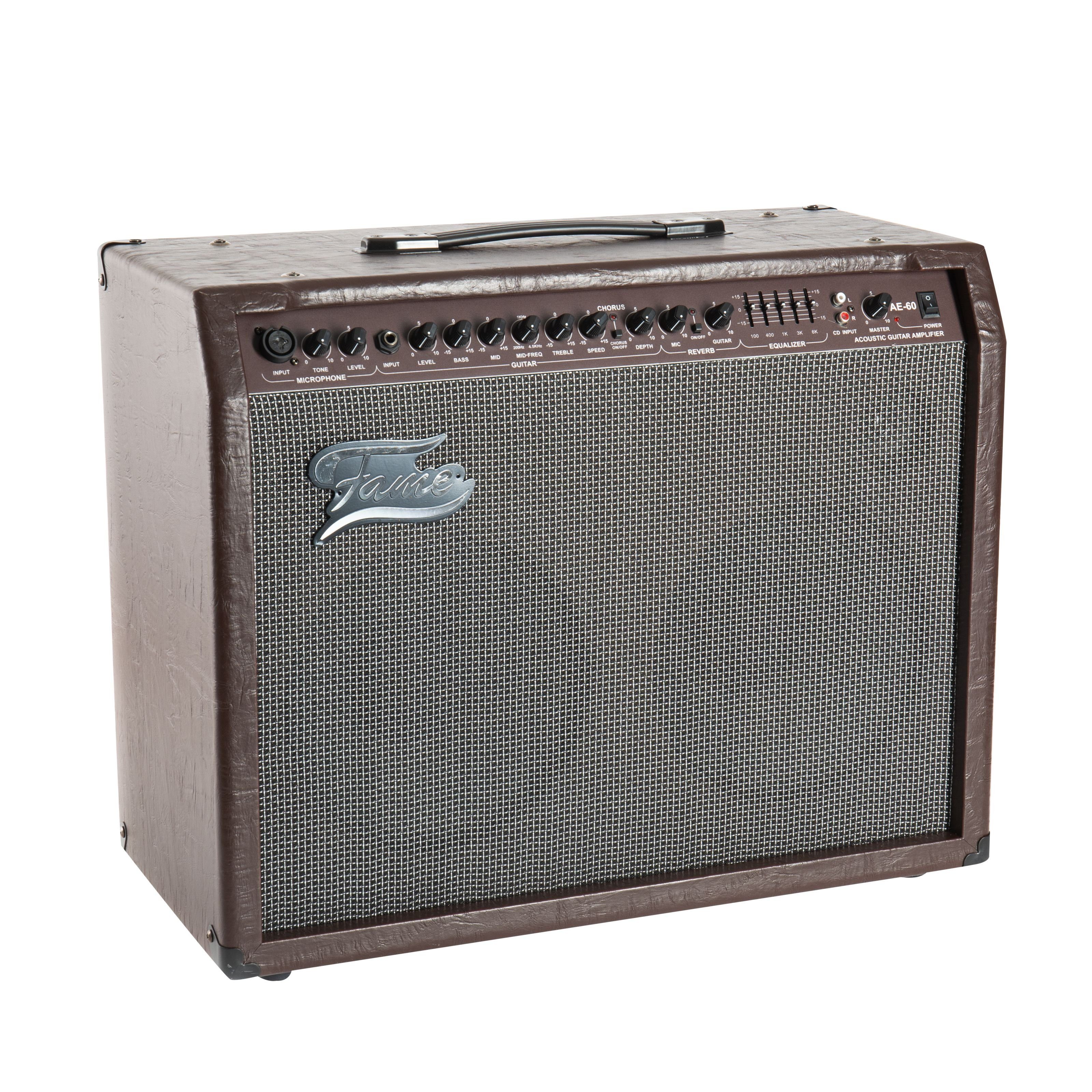 FAME Verstärker (AkustikVerstärker, 60 Watt, Gitarre und Gesang)