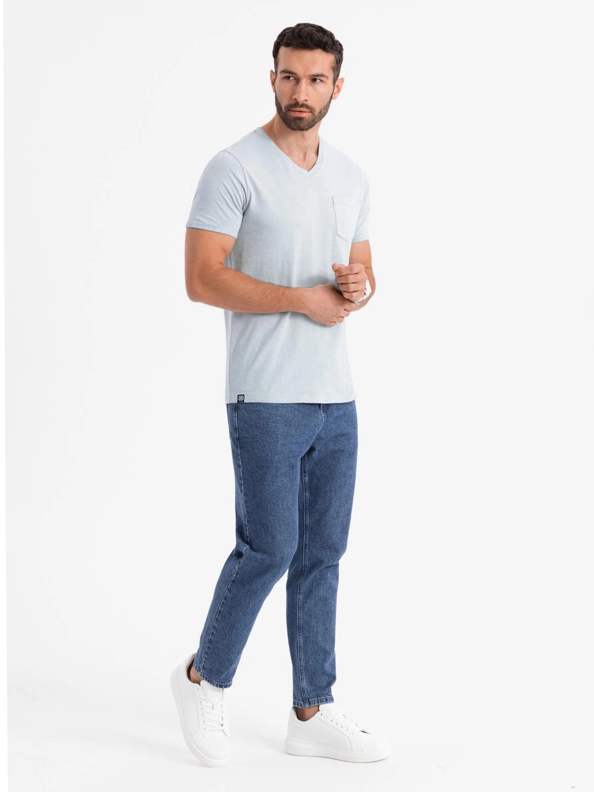 OMBRE Print-Shirt Herren-T-Shirt aus Baumwolle mit günstig online kaufen