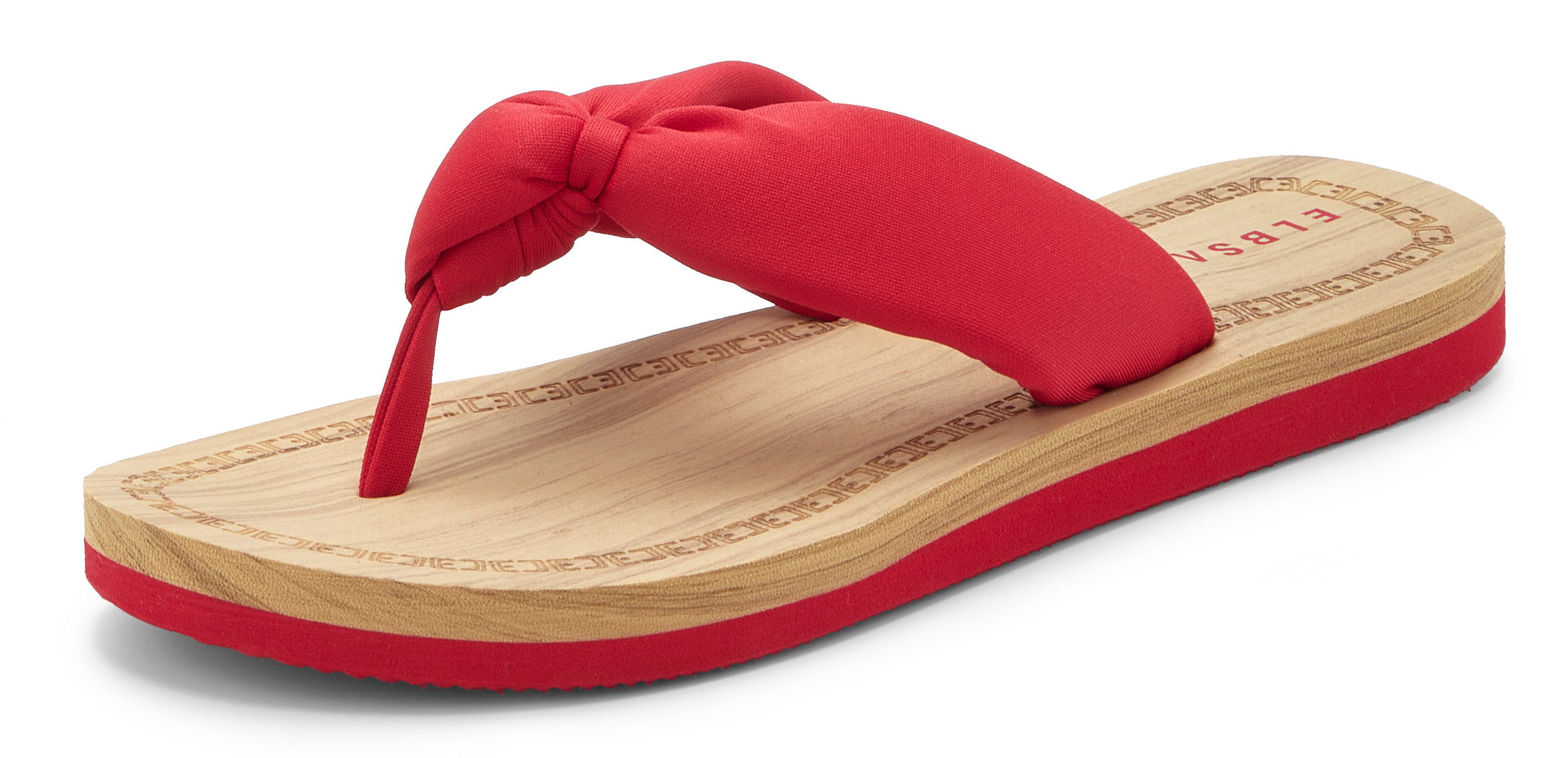 Elbsand Sandale,Badelatsche,Flip Flop,Mule, Pantolette,Badeschuhe,Sommerschuhe Badezehentrenner Zehentrenner mit wasserabweisender und ultraleichter Sohle VEGAN