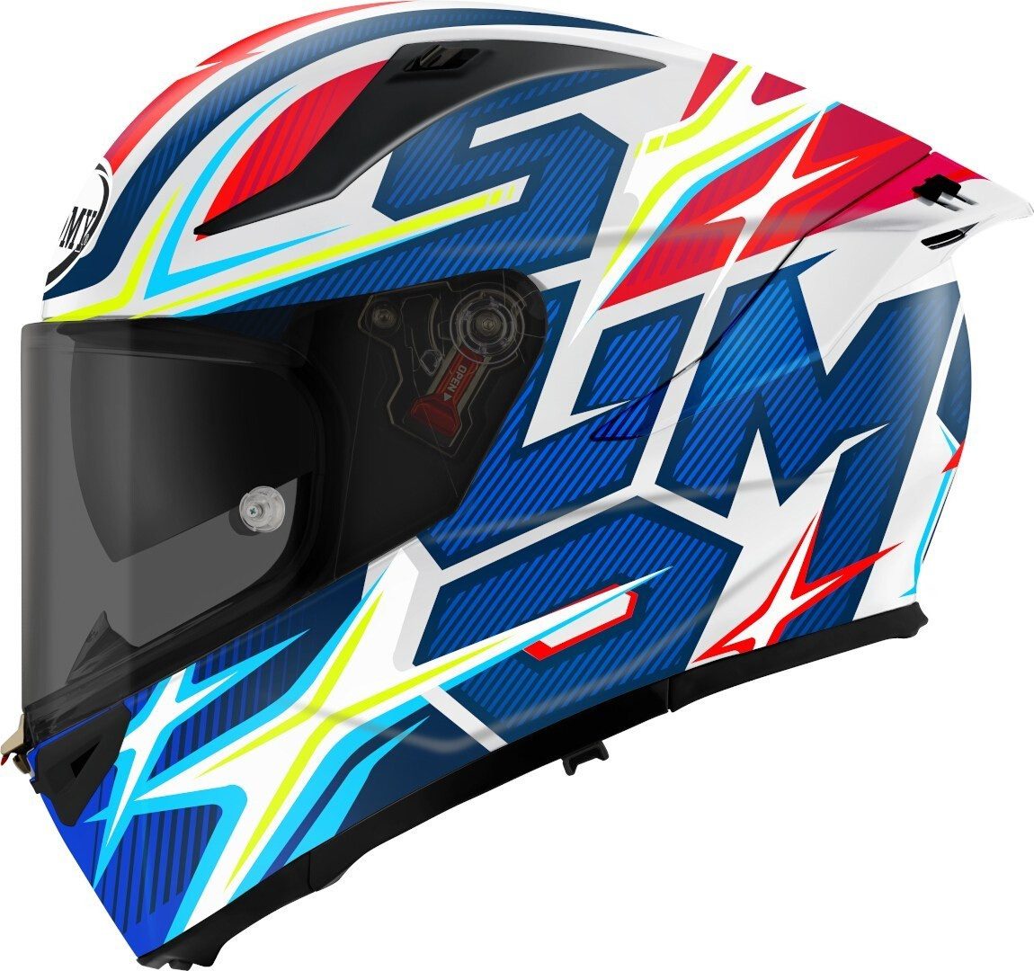 Suomy Motorradhelm Speedstar 2 Twostars Helm, Notfallsystem-Polsterung (EQRS),integriertes Sonnenvisier