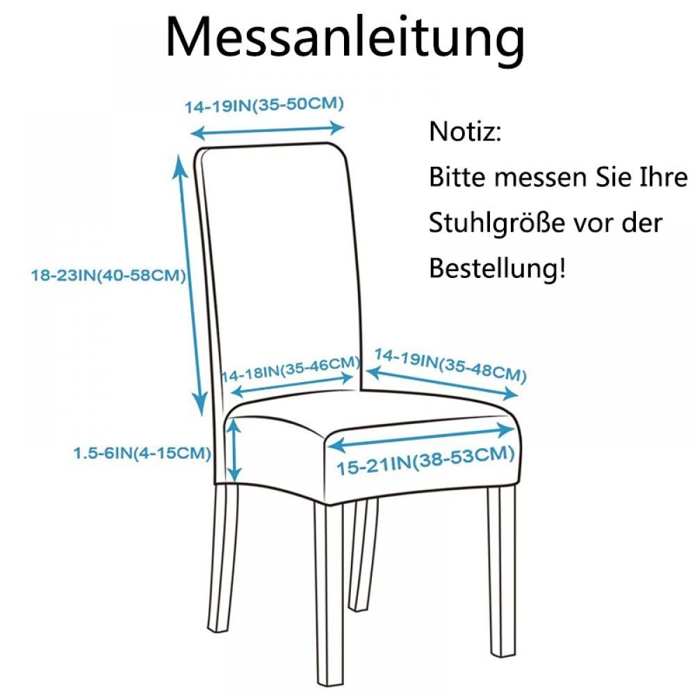 Schutz Stuhlbezug GelldG Stuhlbezüge, Stühle Bi-Elastic, Stretch Hussen, Stuhlhussen